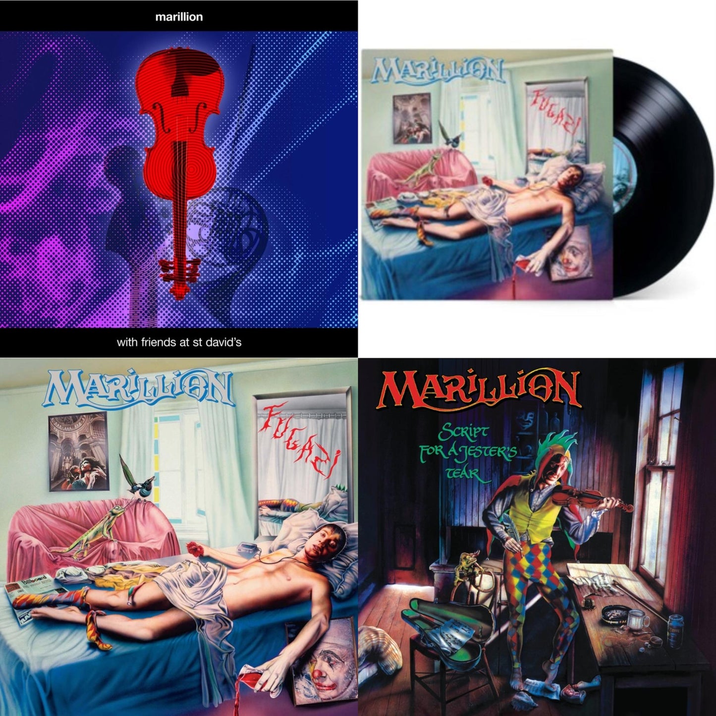 Marillion - With Friends At St David's & Fugazi (2021 Stereo Remix) & Fugazi (Deluxe Edition/4LP) & Script For A Jester's Tear (2020 Stereo Remix)
