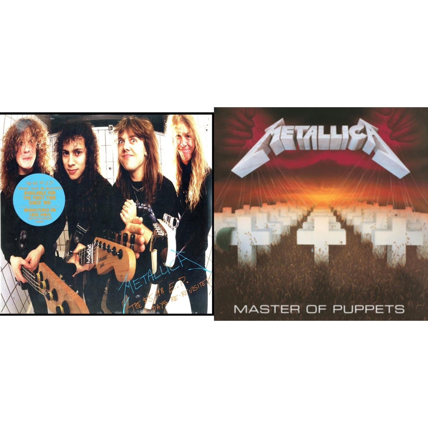 Metallica - Master Of Puppets (Remastered) & $5.98 Ep: Garage Days Re-Revisited (Remastered) - LP Vinyl Bundle