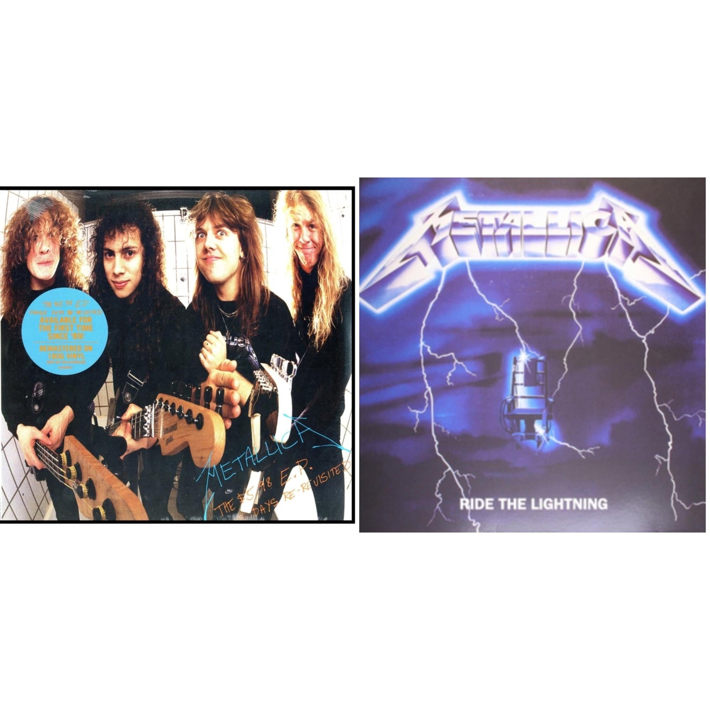 Metallica - Ride The Lightning (180G) & $5.98 Ep: Garage Days Re-Revisited (Remastered) - LP Vinyl Bundle