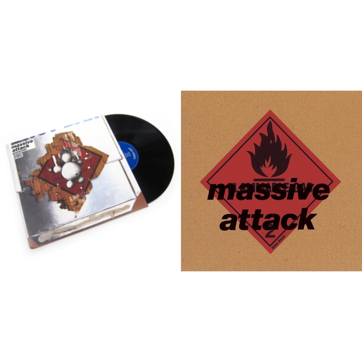 Massive Attack - Protection & Blue Lines - LP Vinyl Bundle