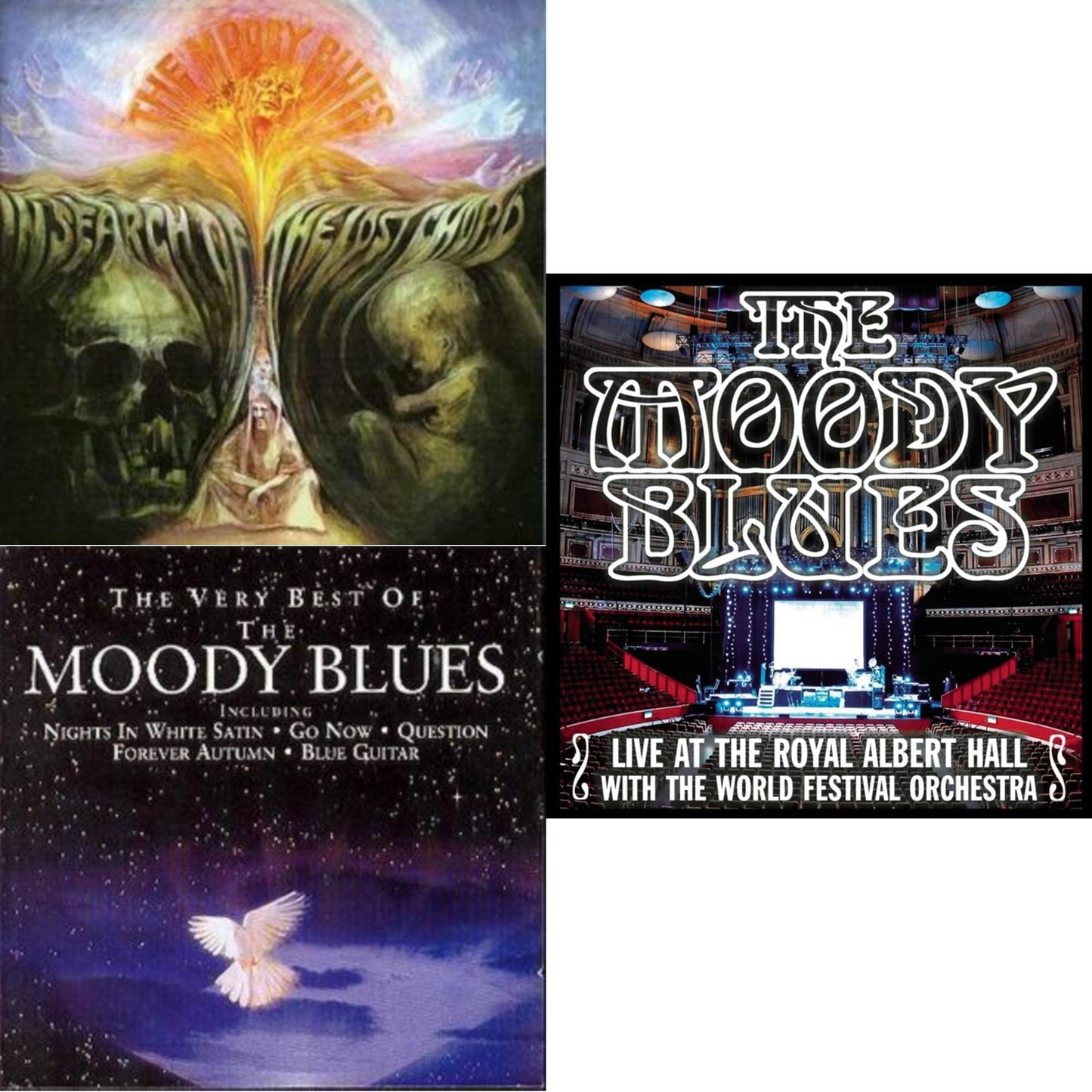 Moody Blues - In Search Of Lost Chord & Best Of Moody Blues & Live At The Royal Albert Hall - CD Bundle