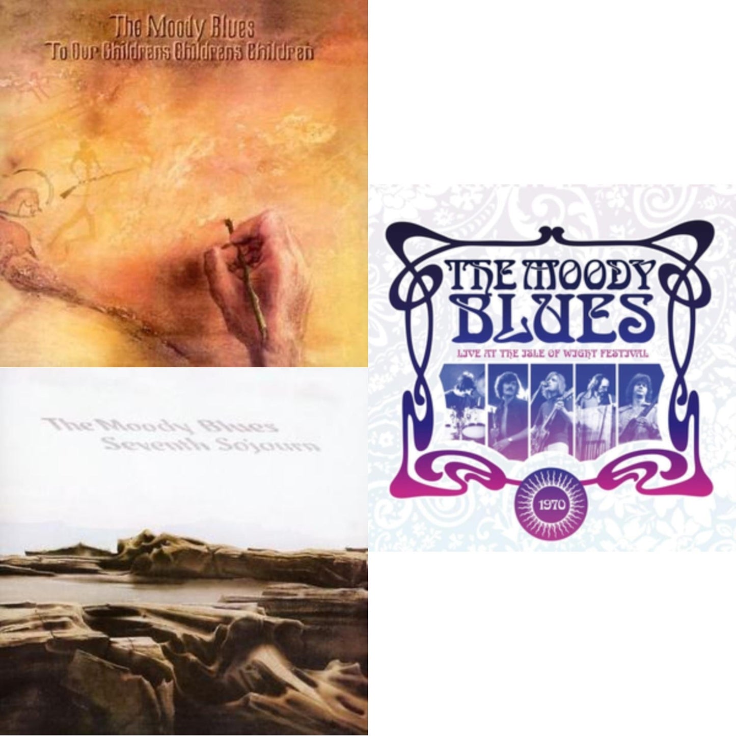 Moody Blues - Live At The Isle Of Wight 1970 & Seventh Sojourn & To Our Children's Children's Children - CD Bundle