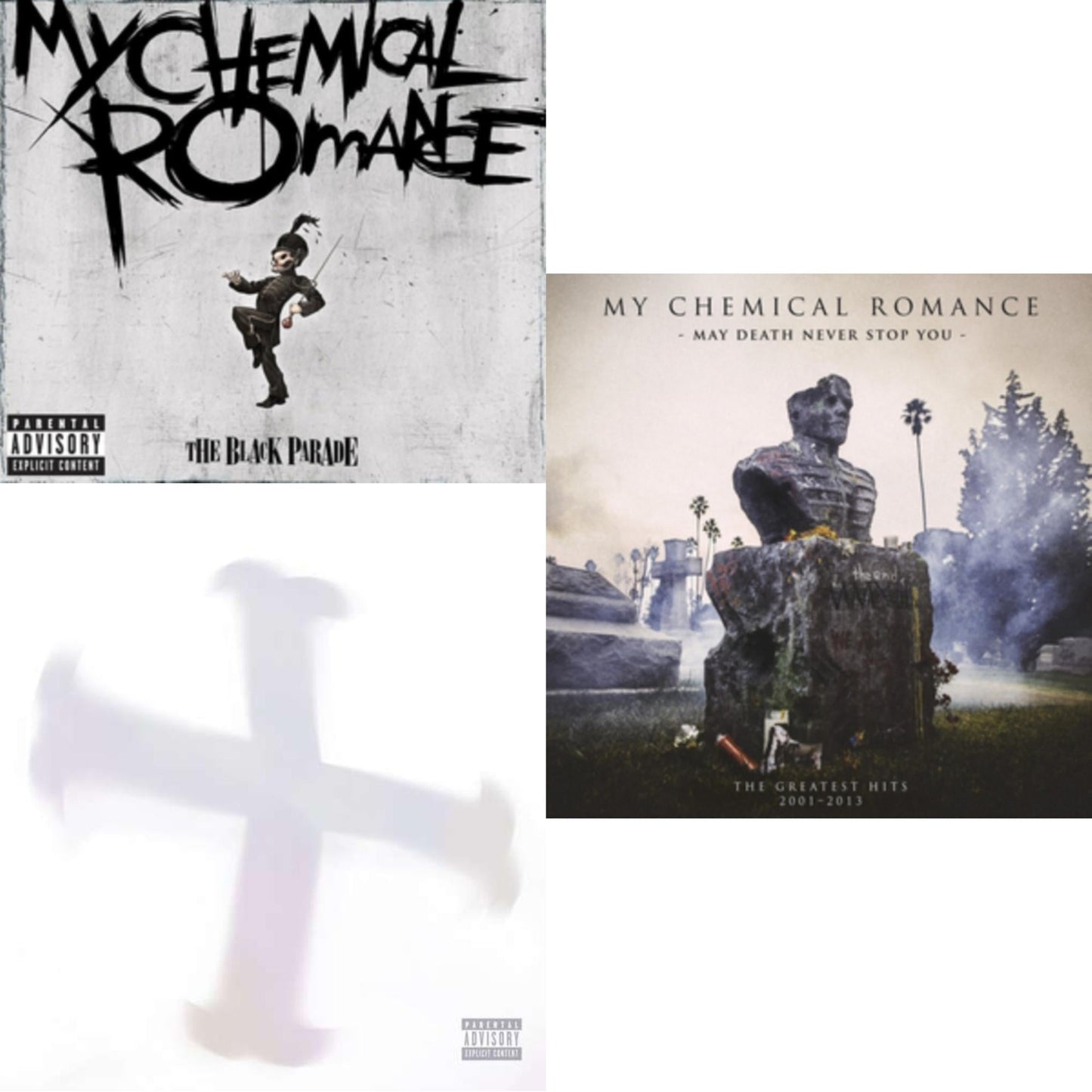 My Chemical Romance - Black Parade (X) & Black Parade / Living With Ghosts (X) (10Th Anniversary Edition) & May Death Never Stop You - CD Bundle