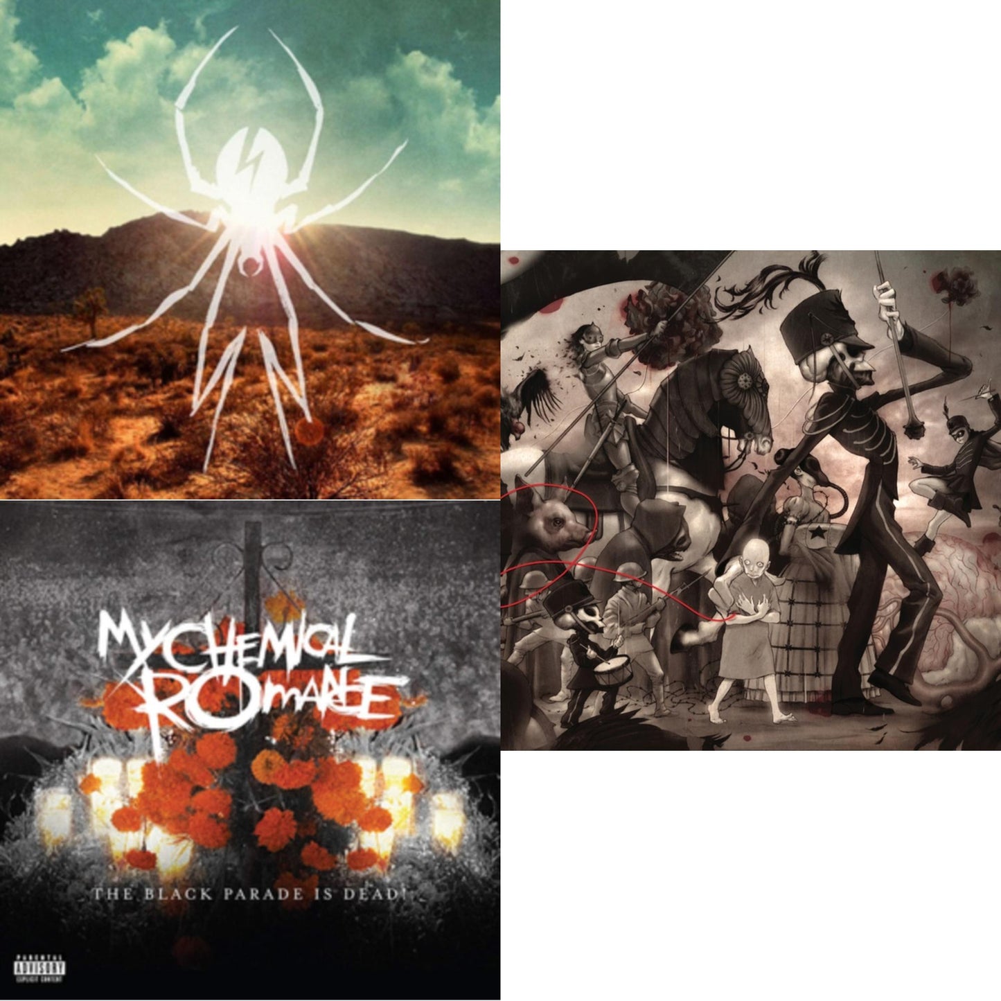 My Chemical Romance - Black Parade Is Dead! & Black Parade (X) (Picture Disc) & Danger Days: True Lives Of The Fabulous Killjoys - LP Vinyl Bundle