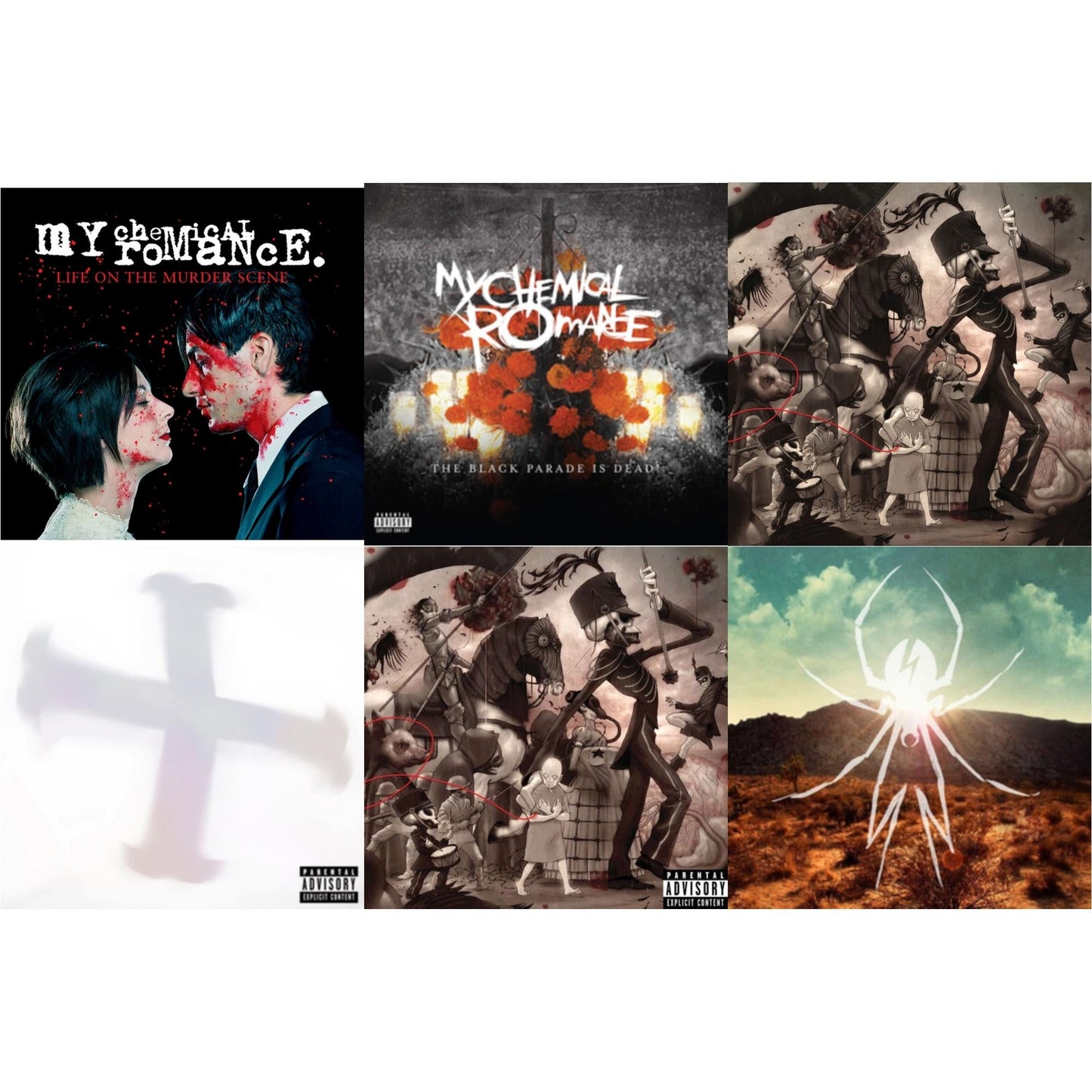 My Chemical Romance - Life On The Murder Scene & Black Parade Is Dead! & Black Parade (X) (Picture Disc) & Black Parade / Living With Ghosts (X) (10Th Anniversary Edition/3LP) & Black Parade (X) (2LP) & Danger Days: True Lives Of The Fabulous