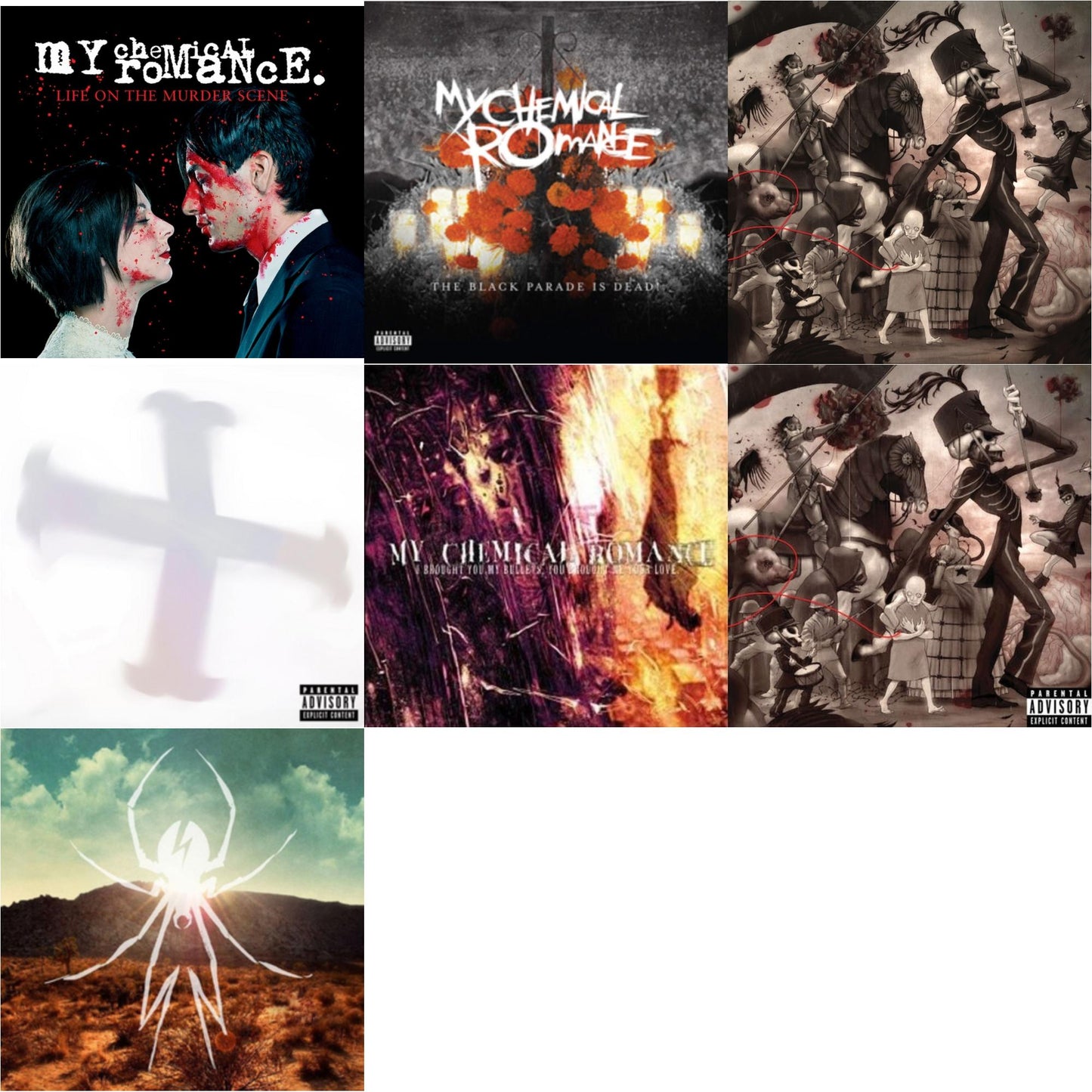 My Chemical Romance - Life On The Murder Scene & Black Parade Is Dead! & Black Parade (X) (Picture Disc) & Black Parade / Living With Ghosts (X) (10Th Anniversary Edition/3LP) & I Brought You My Bullets You Brought Me Your Love & Black Parade (X)