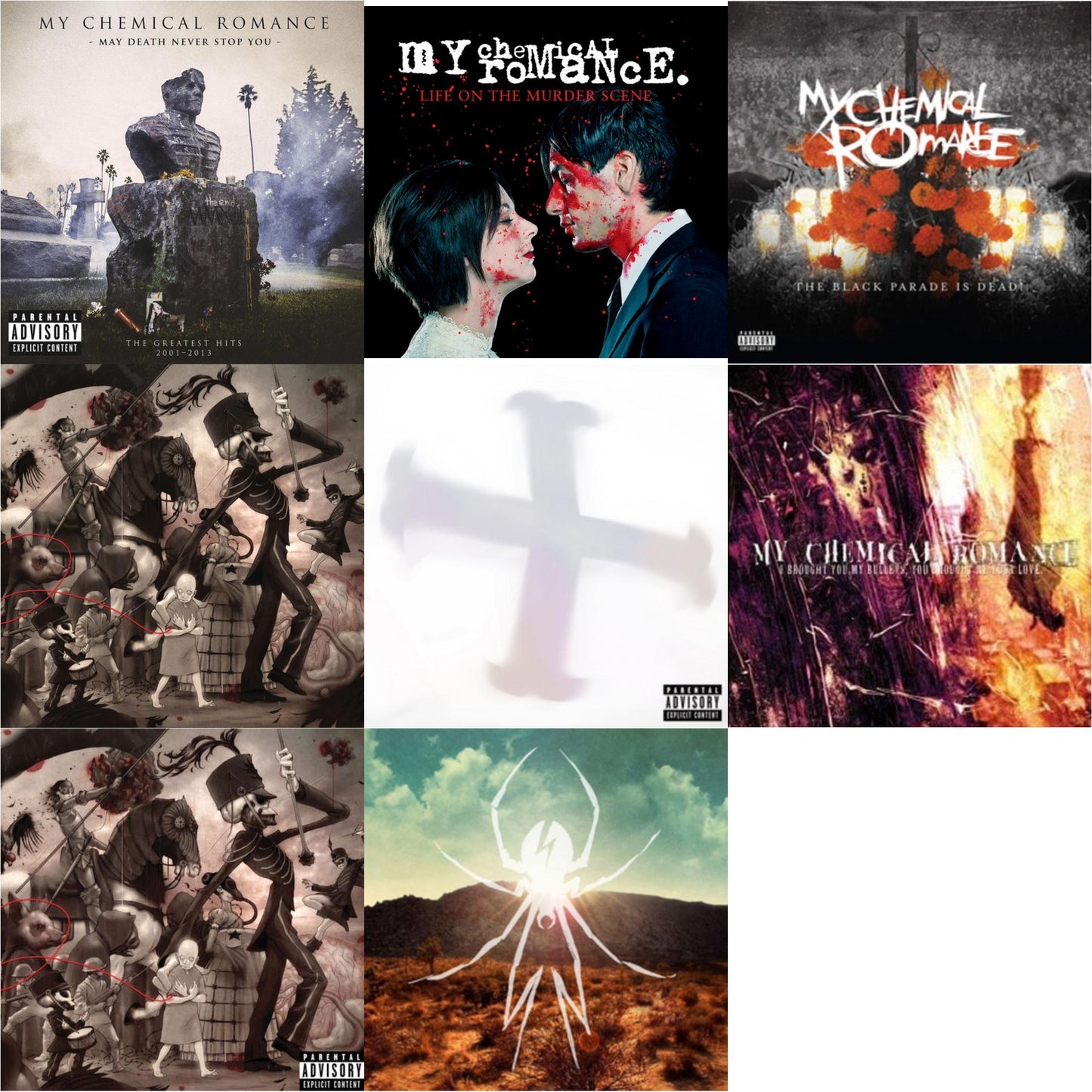 My Chemical Romance - May Death Never Stop You (X) (2LP) & Life On The Murder Scene & Black Parade Is Dead! & Black Parade (X) (Picture Disc) & Black Parade / Living With Ghosts (X) (10Th Anniversary Edition/3LP) & I Brought You My Bullets You