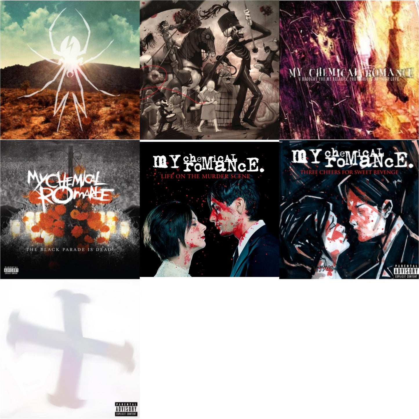 My Chemical Romance - Life On The Murder Scene & Black Parade Is Dead! & Black Parade (X) (Picture Disc) & Black Parade / Living With Ghosts (X) (10Th Anniversary Edition/3LP) & I Brought You My Bullets You Brought Me Your Love & Three Cheers For