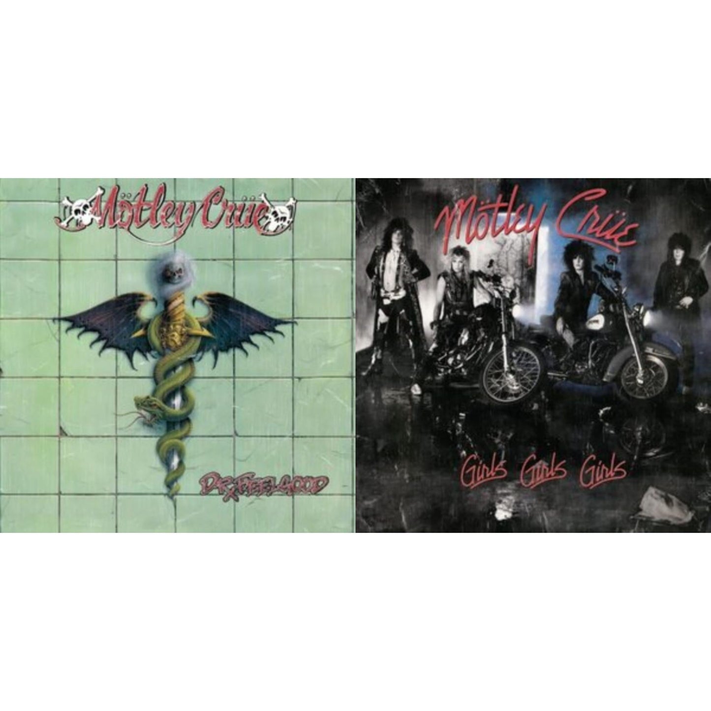Motley Crue - Dr. Feelgood & Girls, Girls, Girls (X) (2021 Remaster) - LP Vinyl Bundle