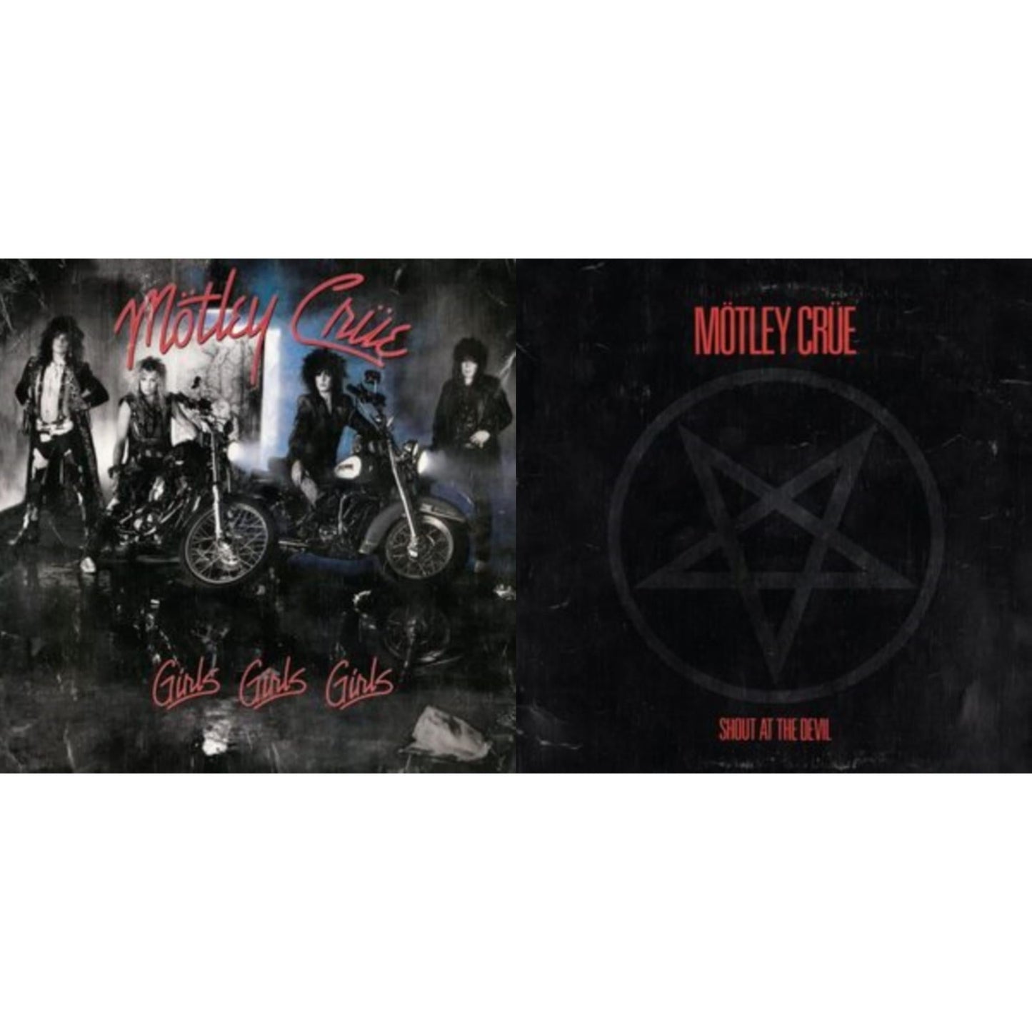 Motley Crue - Girls, Girls, Girls (X) (2021 Remaster) & Shout At The Devil - LP Vinyl Bundle