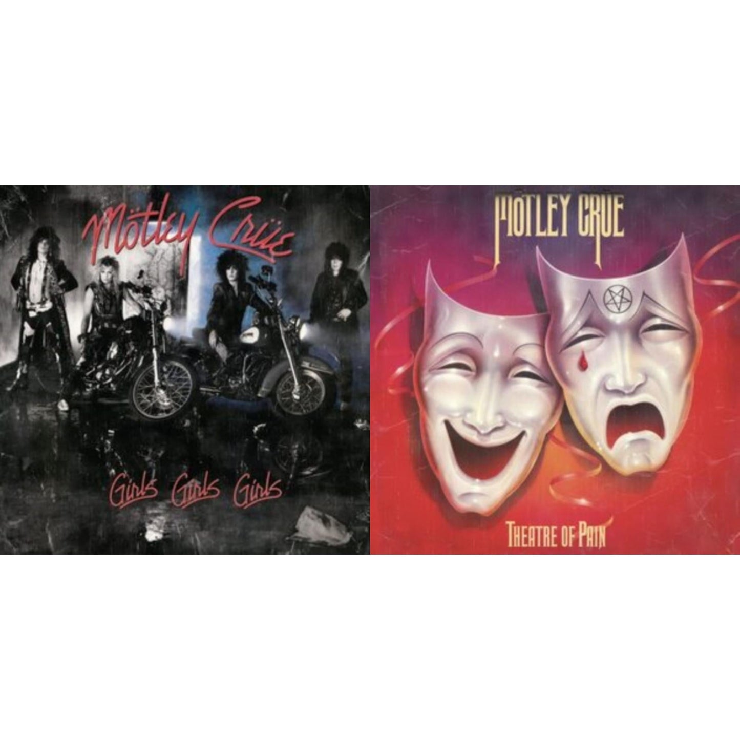Motley Crue - Girls, Girls, Girls (X) (2021 Remaster) & Theatre Of Pain - LP Vinyl Bundle