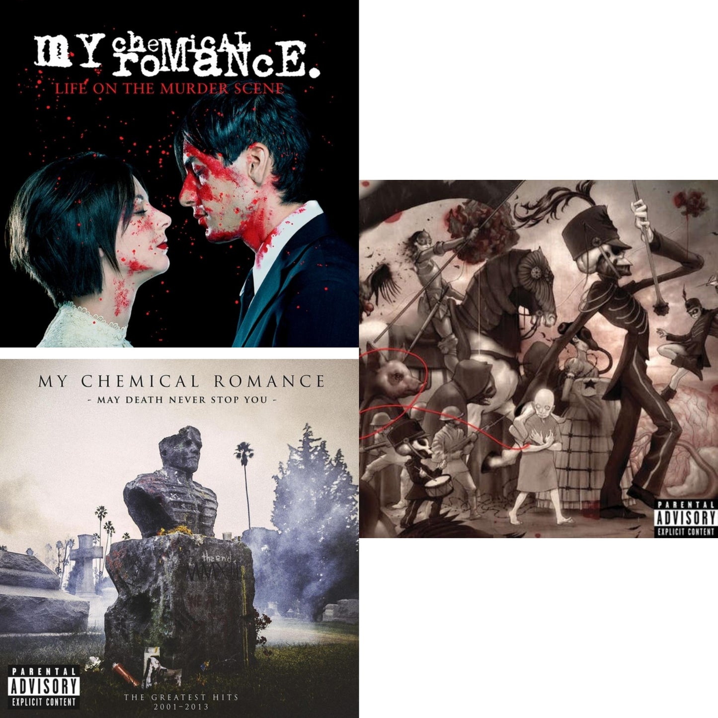 My Chemical Romance - May Death Never Stop You (X) (2LP) & Life On The Murder Scene & Black Parade (X) (2LP)