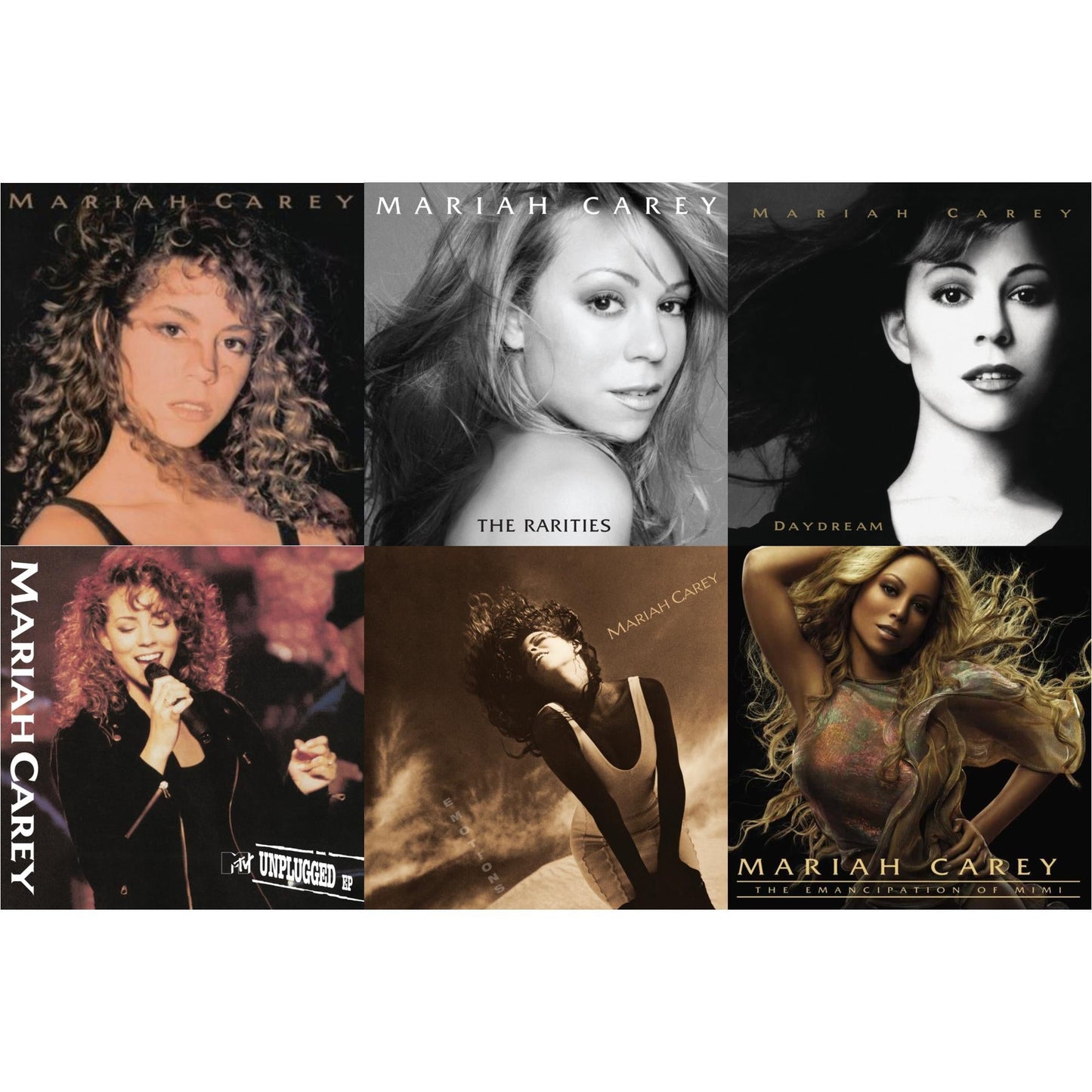 Mariah Carey - Mariah Carey & Emotions & Mtv Unplugged & Daydream & Rarities (4LP) & Emancipation Of Mimi (2LP)