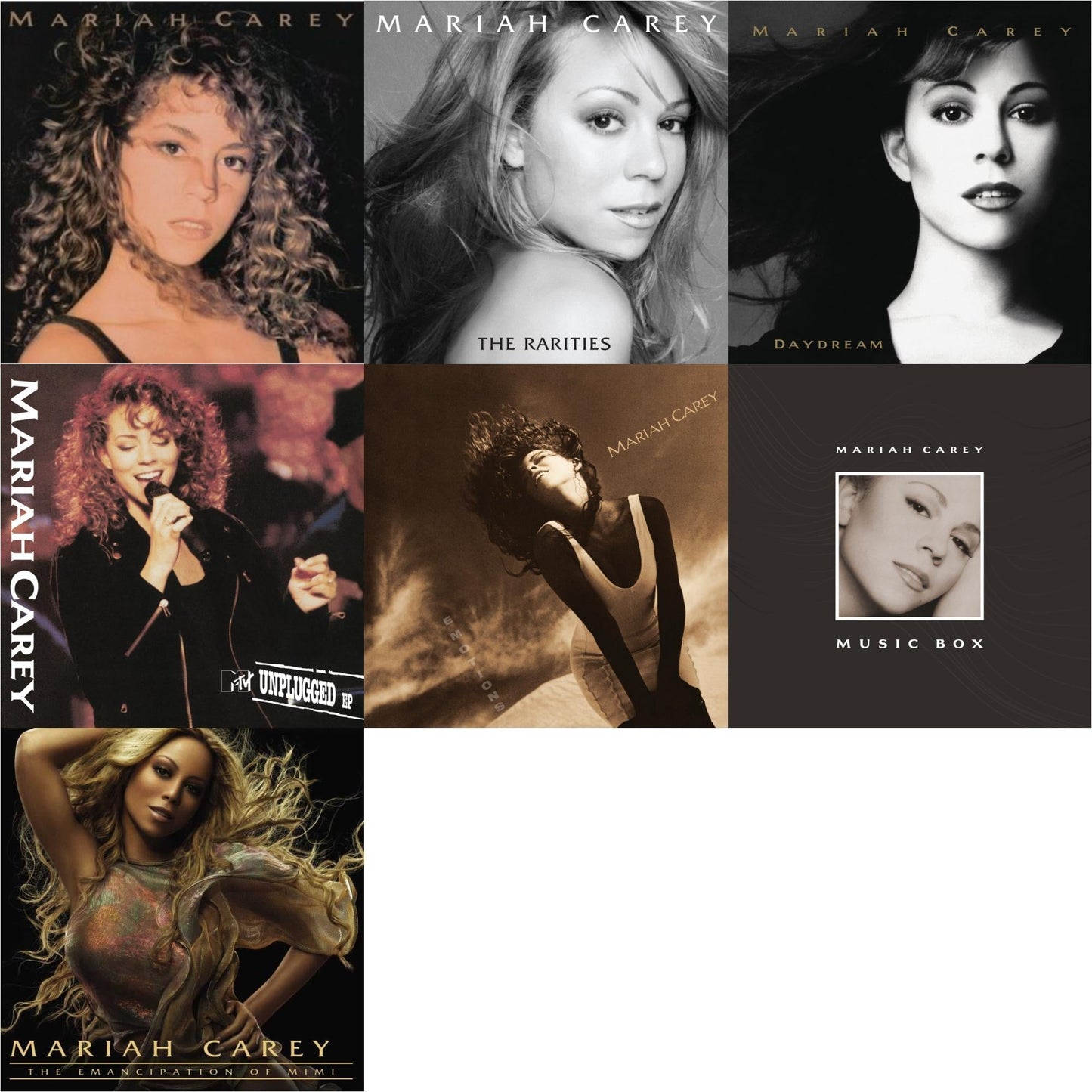 Mariah Carey - Mariah Carey & Emotions & Mtv Unplugged & Daydream & Rarities (4LP) & Music Box: 30Th Anniversary Expanded Edition (4LP) & Emancipation Of Mimi (2LP)