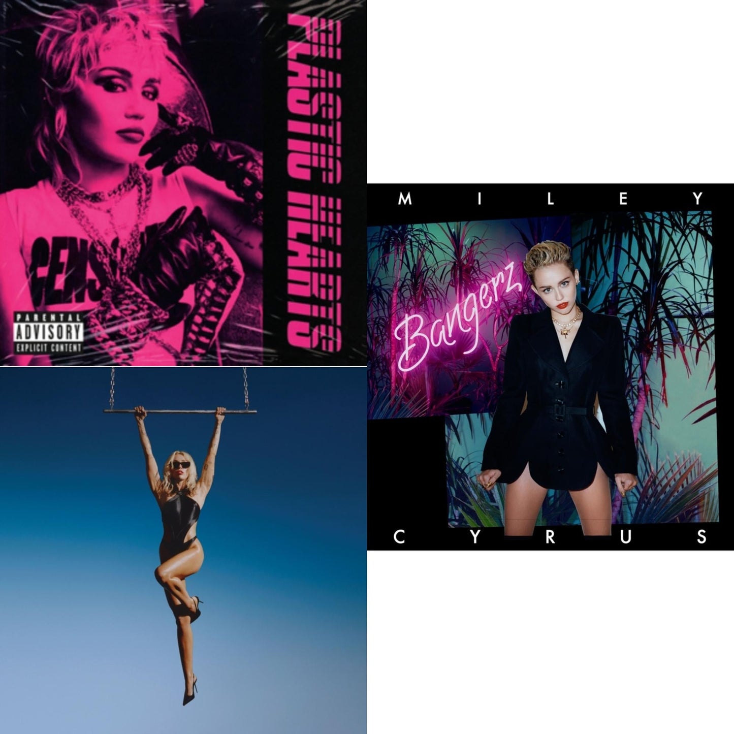 Miley Cyrus - Plastic Hearts (X) (2LP) & Bangerz (10Th Anniversary) (Deluxe Version/2LP) & Endless Summer Vacation