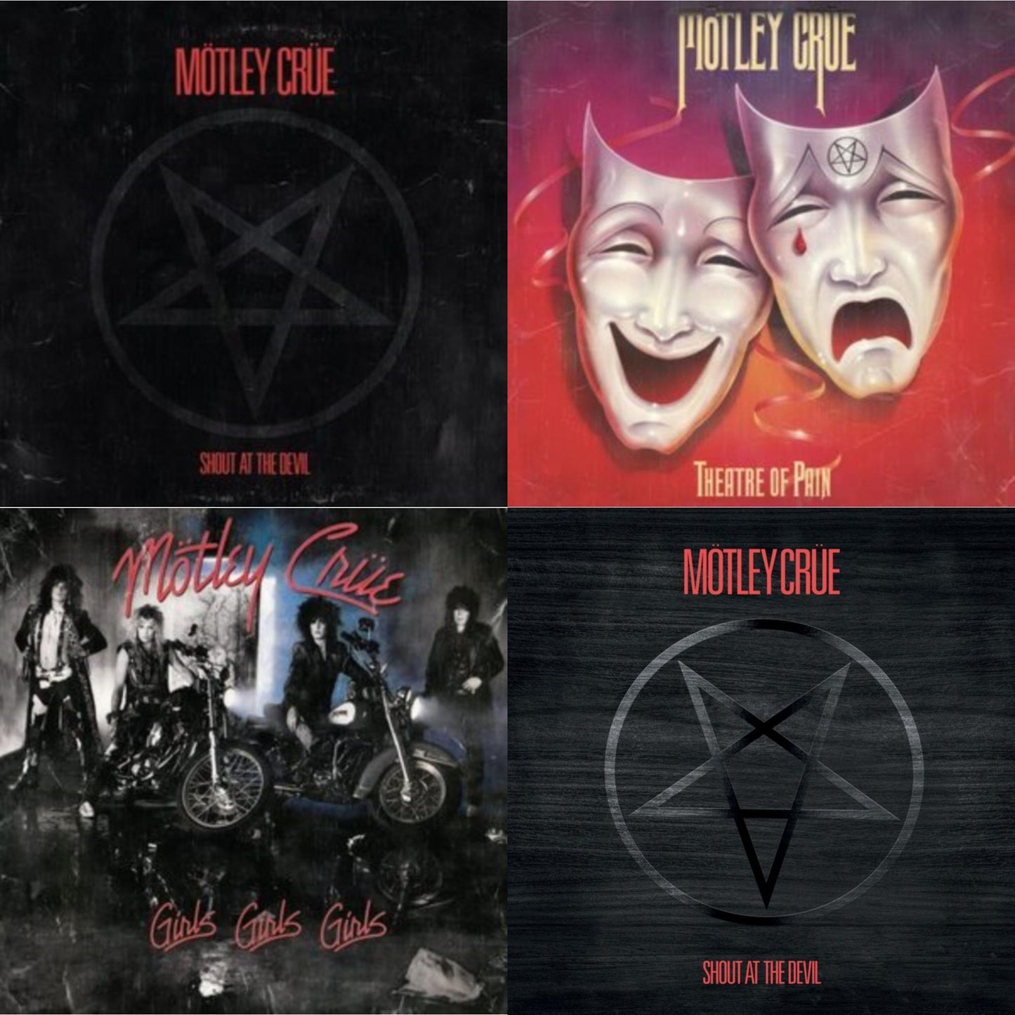 Motley Crue - Girls, Girls, Girls (X) (2021 Remaster) & Shout At The Devil & Theatre Of Pain & Shout At The Devil (40Th Annivesry Box Set/Color LP Vinyl & Colored 7Inch)