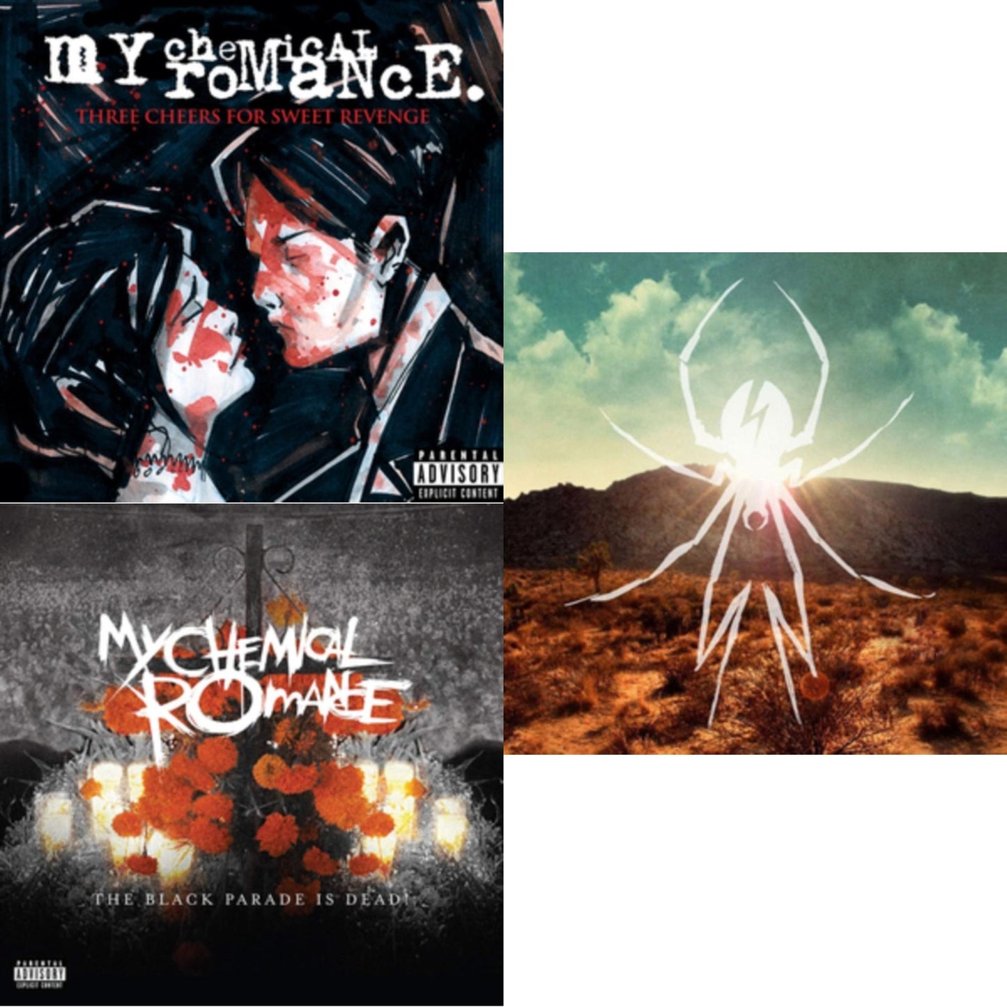 My Chemical Romance - Black Parade Is Dead! & Three Cheers For Sweet Revenge & Danger Days: True Lives Of The Fabulous Killjoys - LP Vinyl Bundle