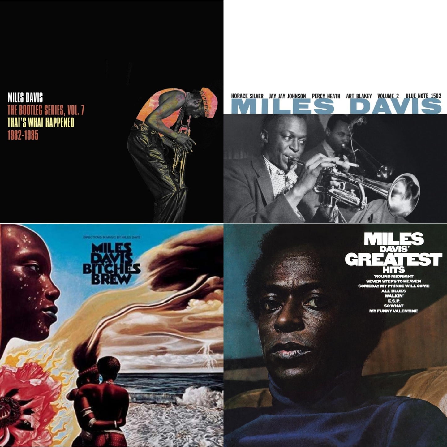 Miles Davis - Bootleg Series Vol. 7: That’S What Happened 1982-1985 (2LP/White Vinyl) & Volume 2 (Blue Note Classic LP Vinyl Series) & Bitches Brew & Greatest Hits (1969) (150G/Dl Code)