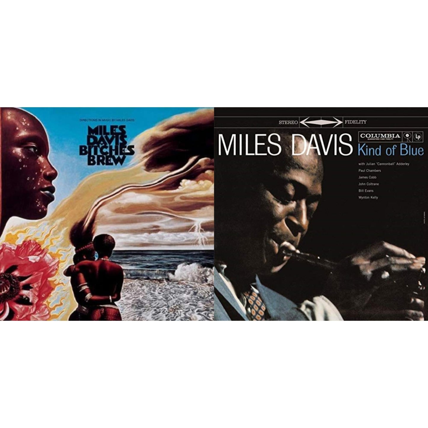 Miles Davis - Kind Of Blue (180G) & Bitches Brew - LP Vinyl Bundle