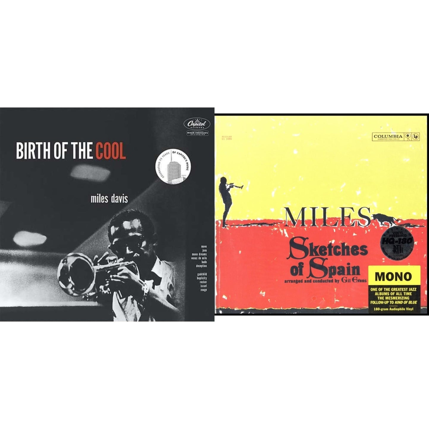 Miles Davis - Birth Of The Cool & Sketches Of Spain (Mono) - LP Vinyl Bundle