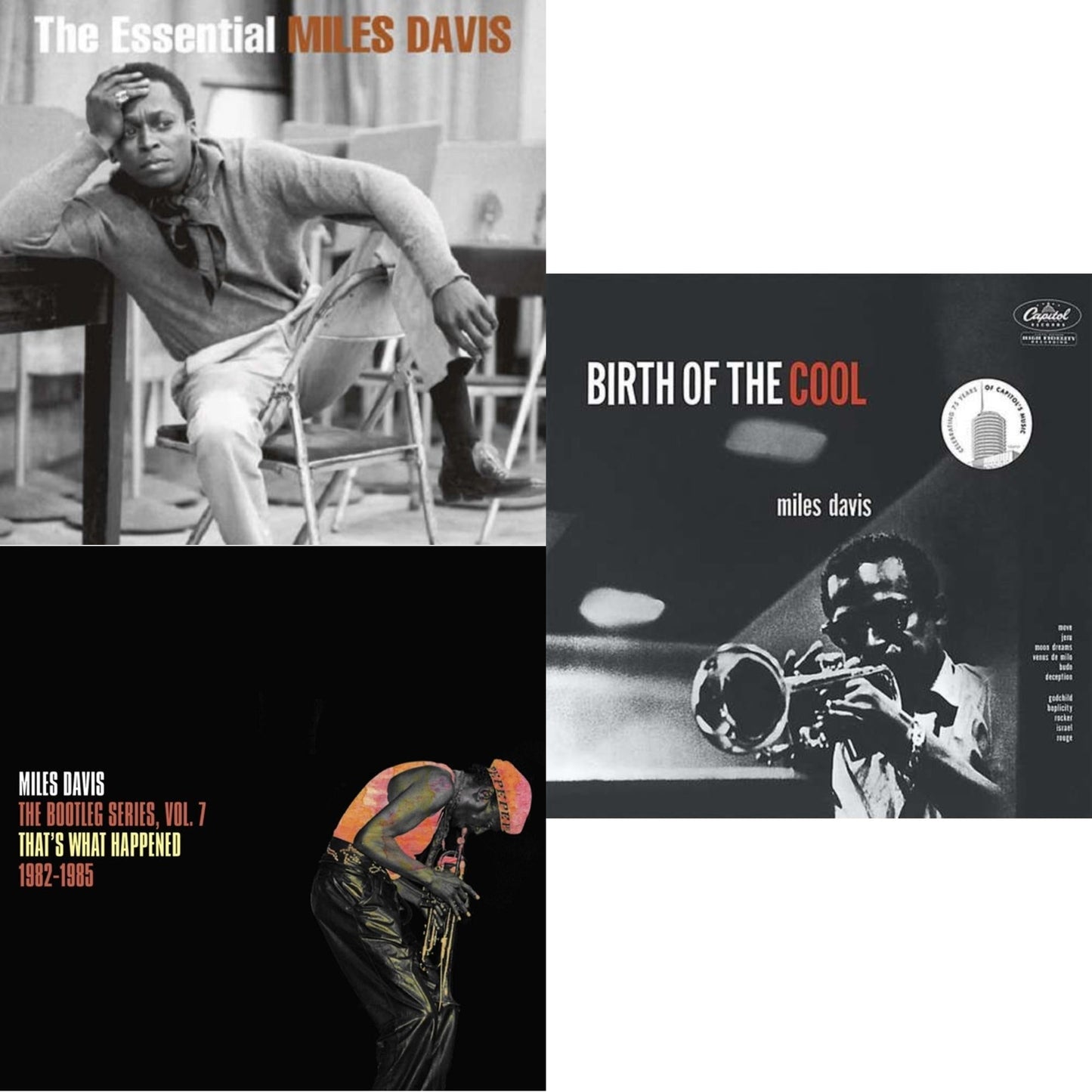 Miles Davis - Bootleg Series Vol. 7: That’S What Happened 1982-1985 (2LP/White Vinyl) & Birth Of The Cool & Essential Miles Davis (2LP)
