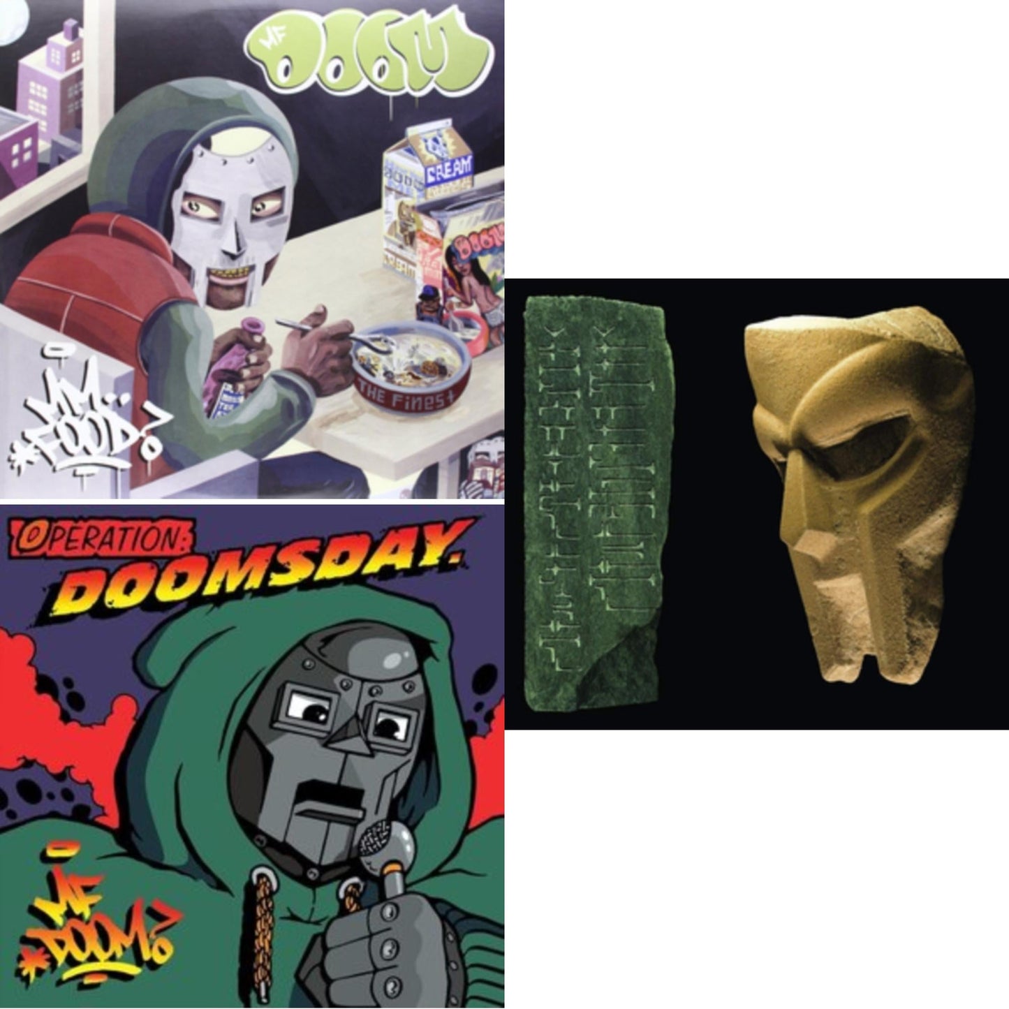 Mf Doom - Mm..Food (Green & Pink LP Vinyl) & Operation: Doomsday (2LP) & Born Like This (2LP)