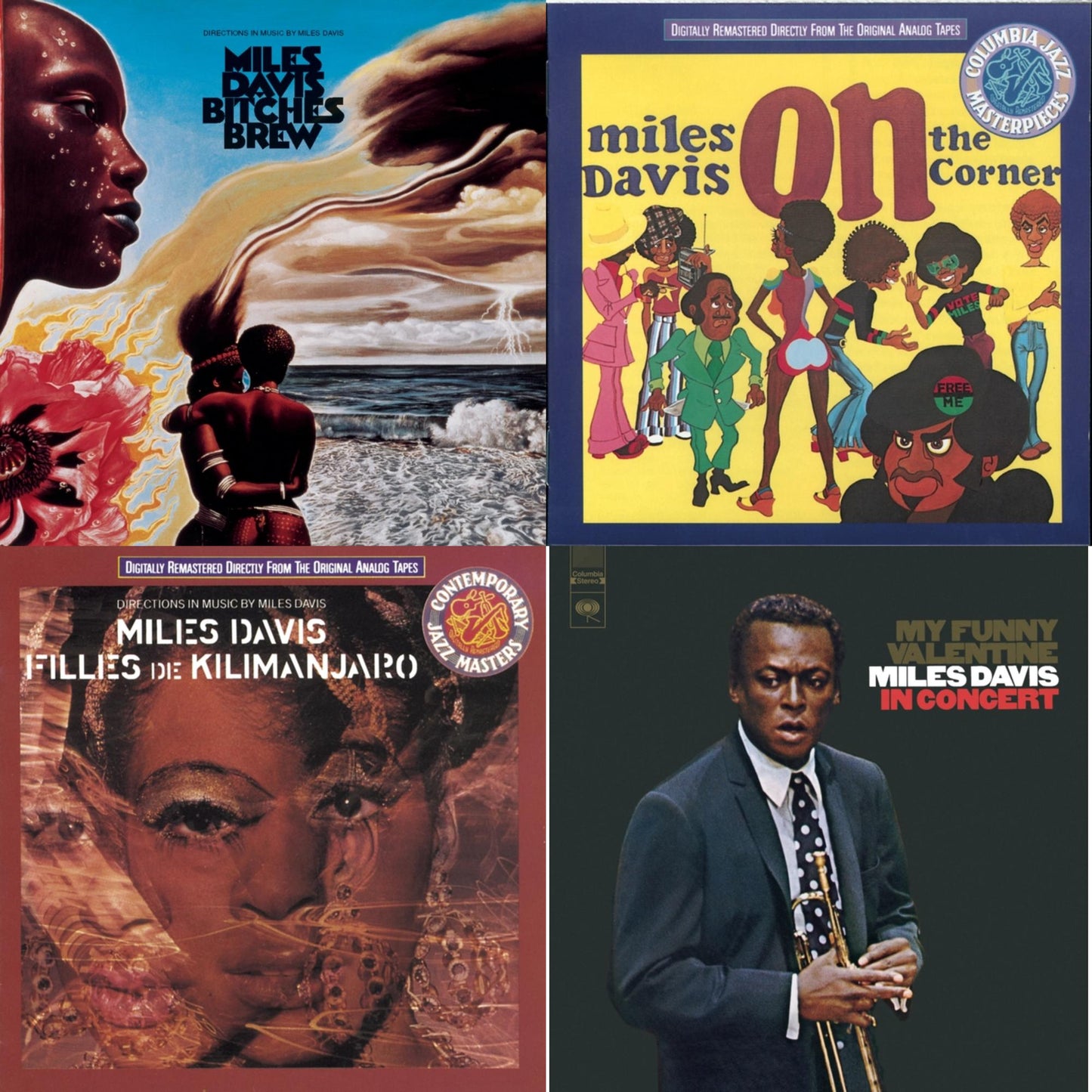 Miles Davis - Bitches Brew & On The Corner & Filles De Kilimanjaro & My Funny Valentine - CD Bundle