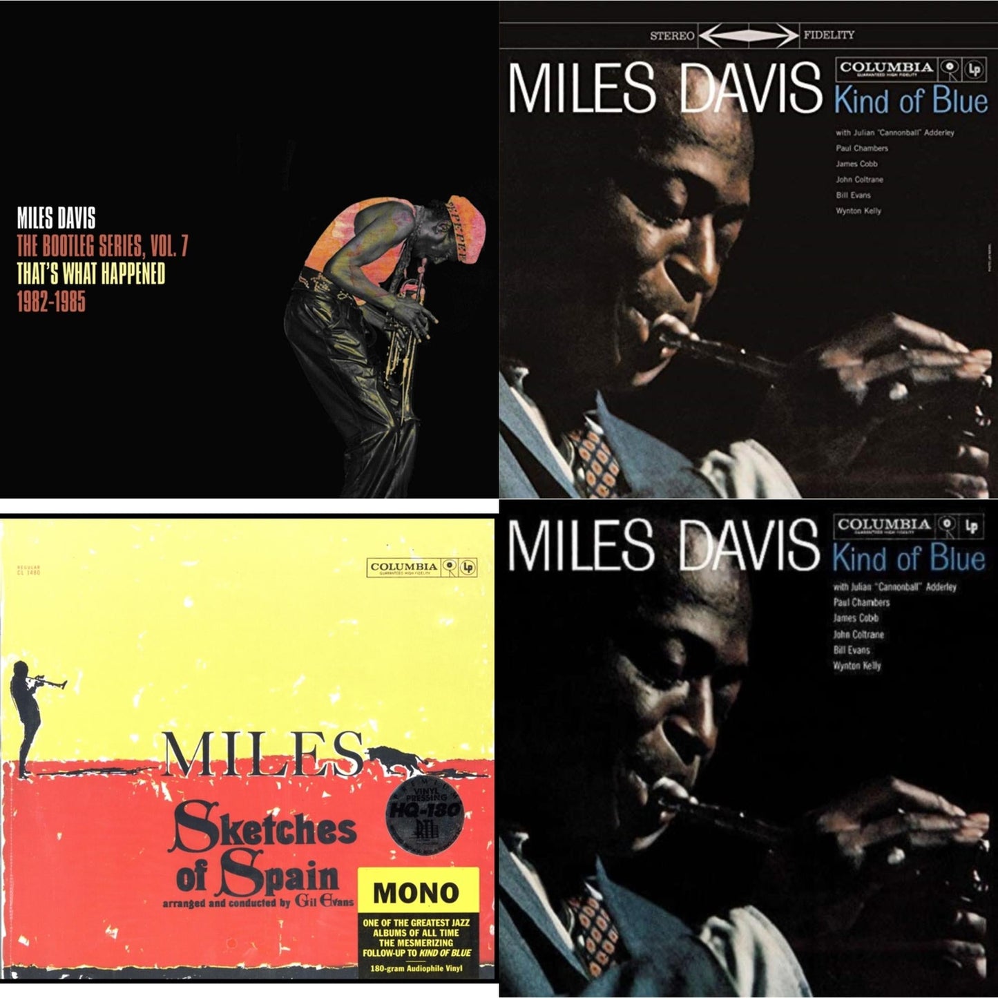 Miles Davis - Bootleg Series Vol. 7: That’S What Happened 1982-1985 (2LP/White Vinyl) & Kind Of Blue (180G) & Sketches Of Spain (Mono) & Kind Of Blue