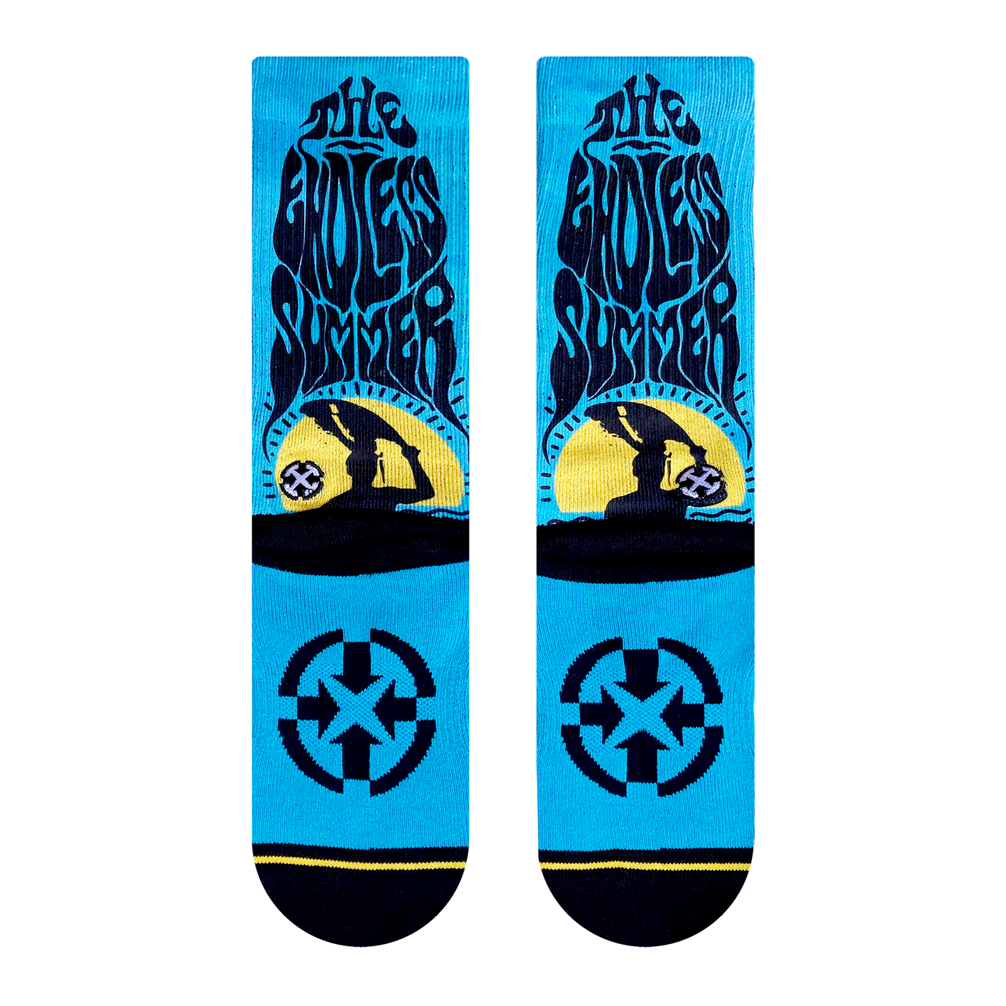 The Endless Summer Surfboard Adult Crew Socks