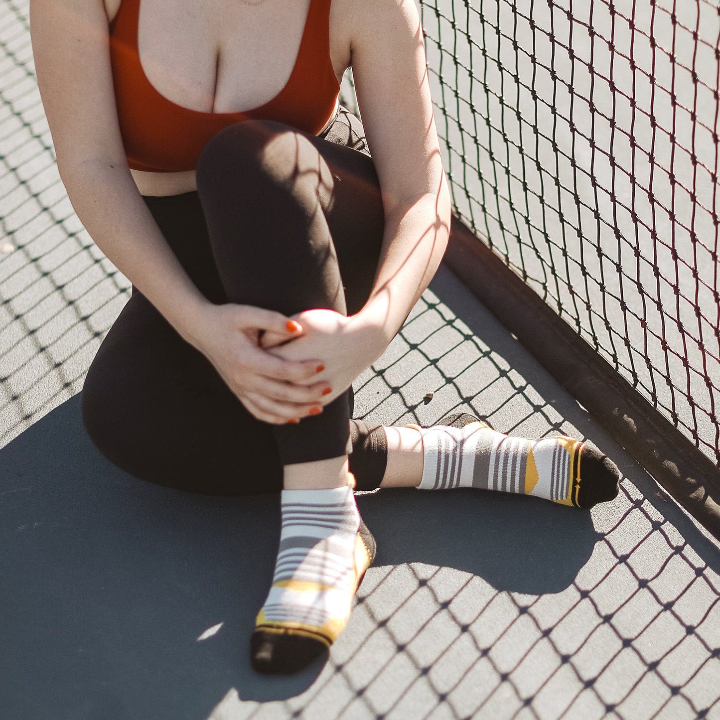 Action Yellow Adult Ankle Socks