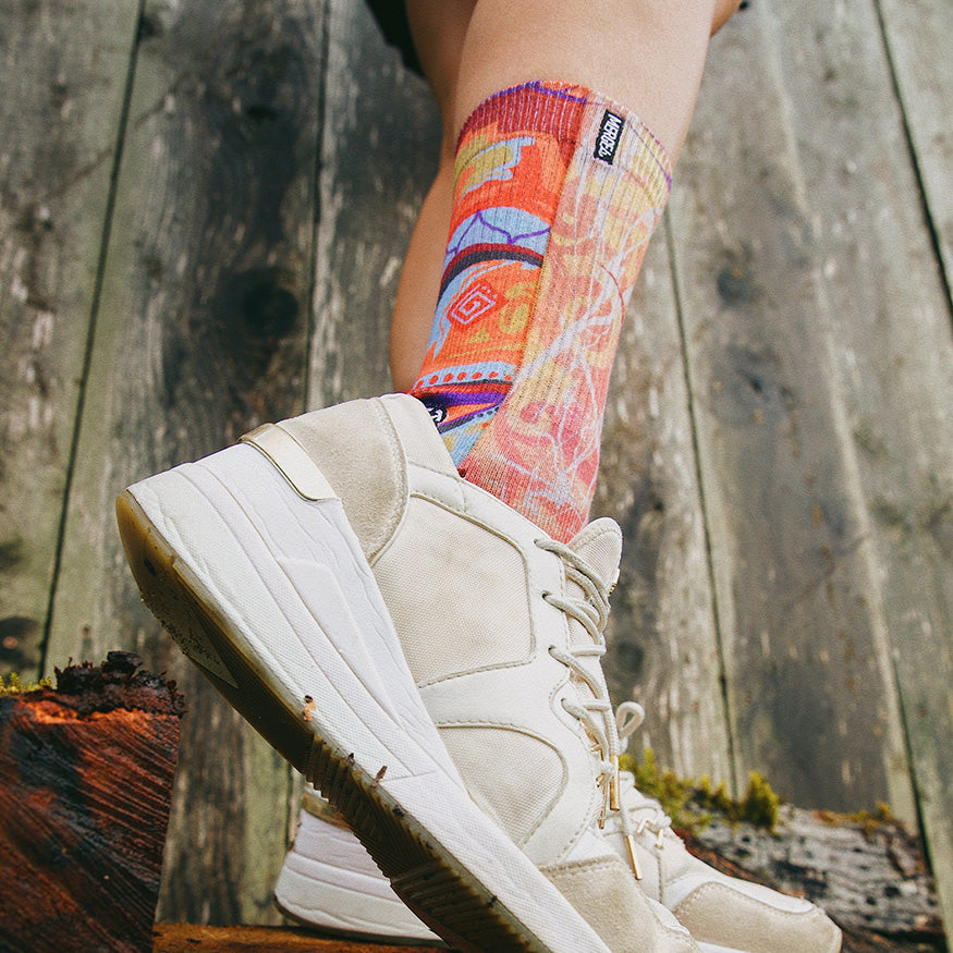 Taylor Reinhold Buddha Adult Crew Socks