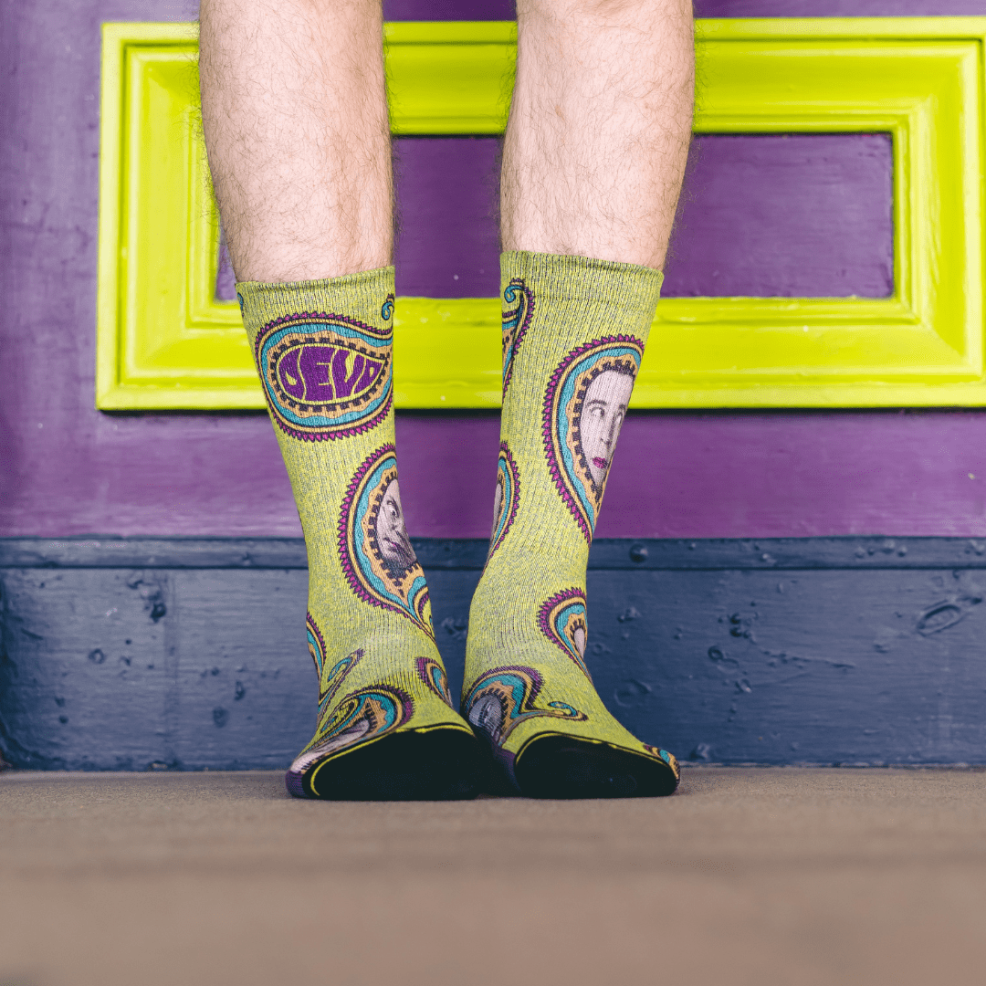 DEVO Are You Experienced? Adult Crew Socks