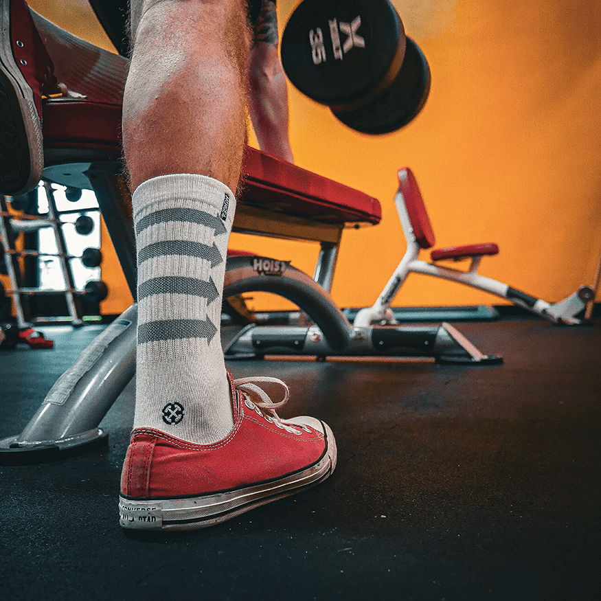 Performance White Adult Crew Socks