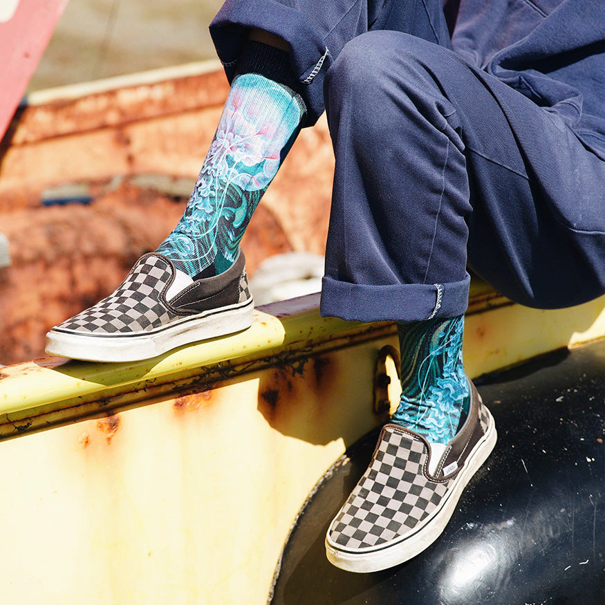 Umijoo Sea Jellies Adult Crew Socks