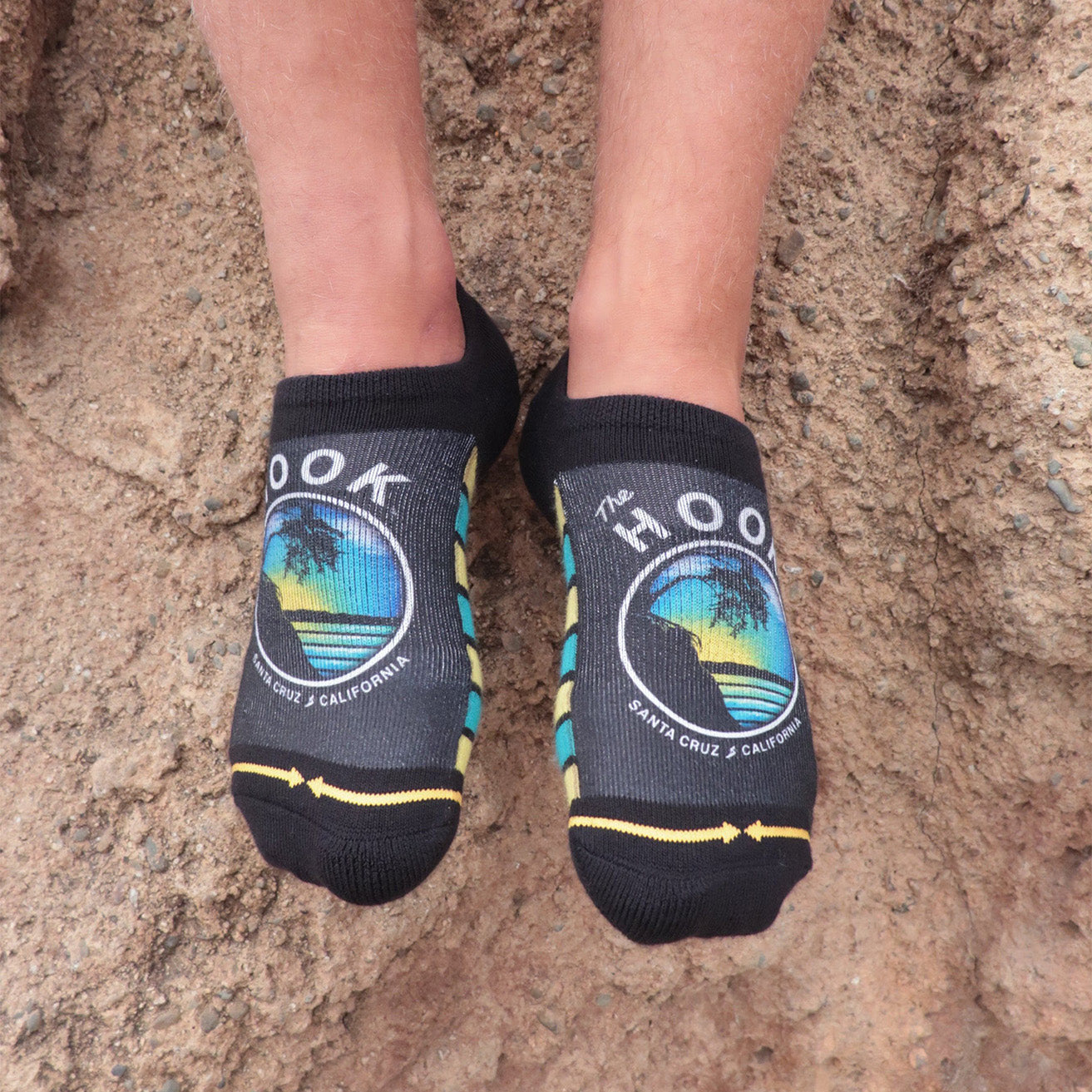 Slidertown The Hook Blue Sky Adult No Show Socks
