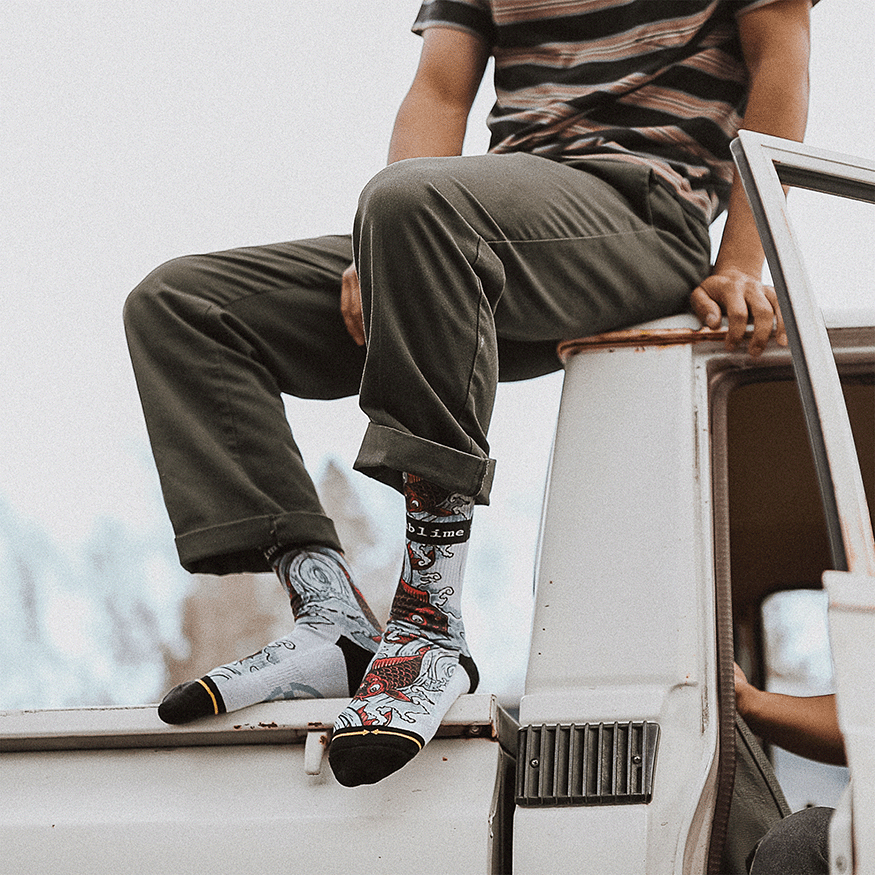 Sublime Bad Fish Mid-Length Adult Socks By Sublime