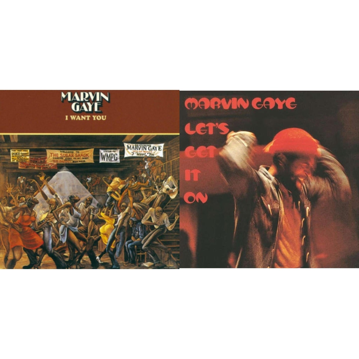Marvin Gaye - I Want You & Let's Get It On - LP Vinyl Bundle