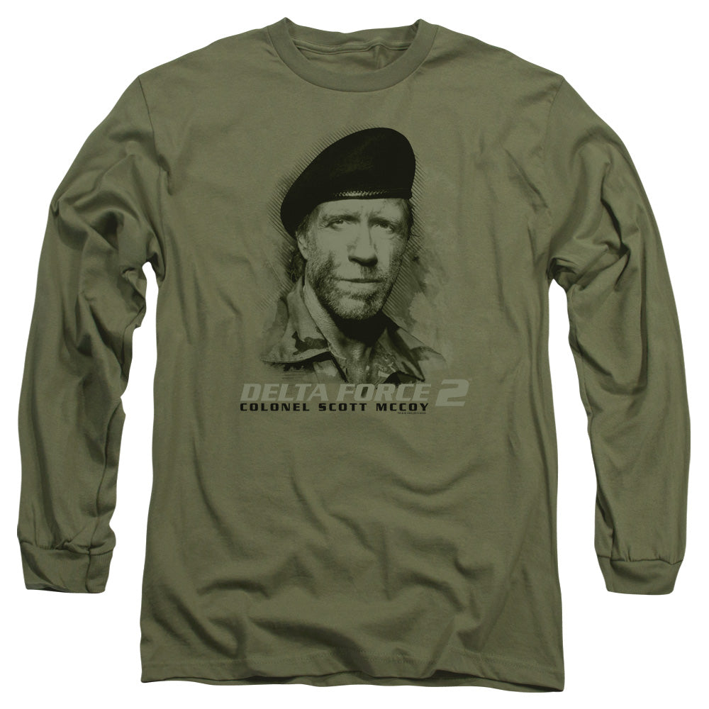 Delta Force 2 You Cant See Me Mens Long Sleeve Shirt Military Green Officially Licensed Officially Licensed