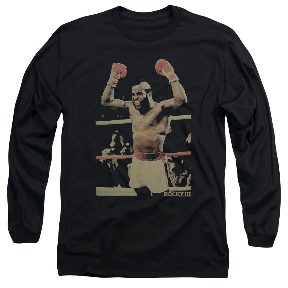 Rocky Iii Clubber Mens Long Sleeve Shirt Black Officially Licensed Officially Licensed