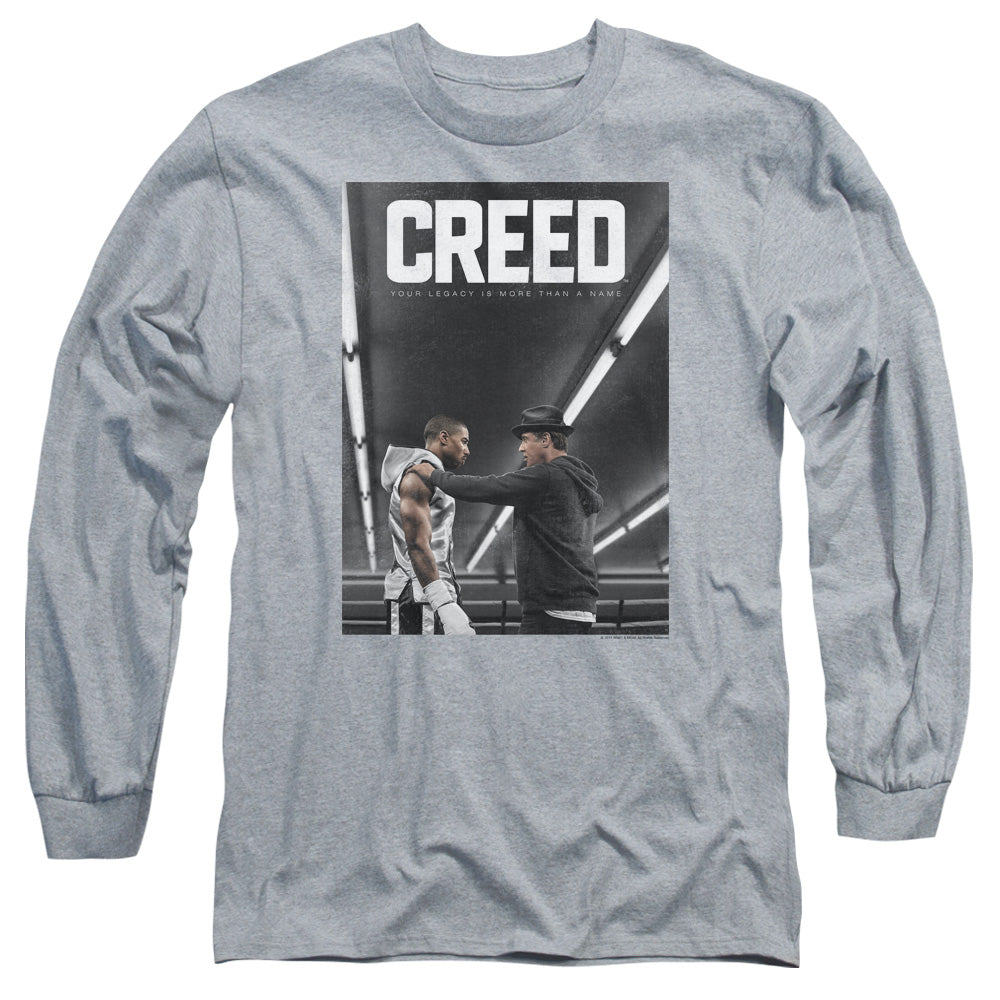 Creed Poster Mens Long Sleeve Shirt Athletic Heather Officially Licensed Officially Licensed