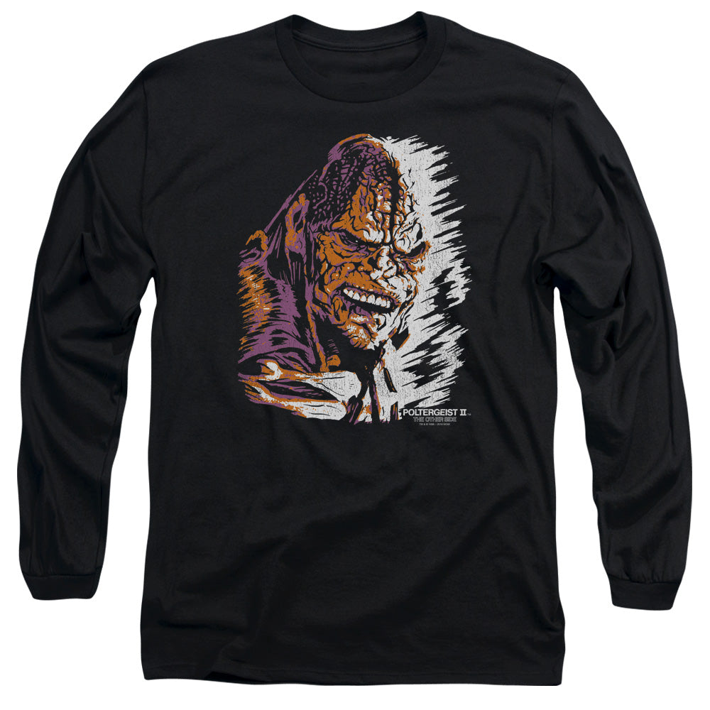 Poltergeist Ii Kane Worm Mens Long Sleeve Shirt Black Officially Licensed