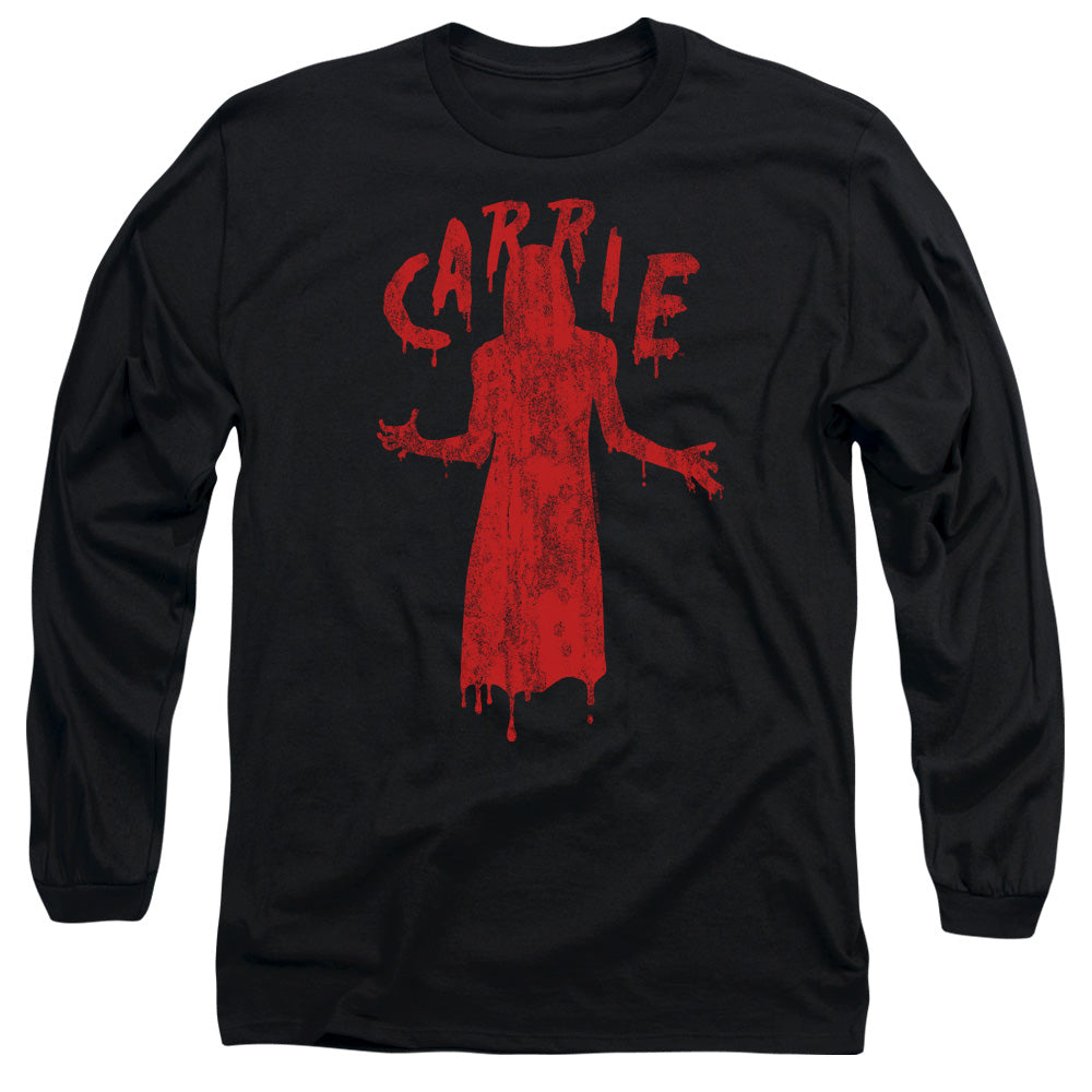 Carrie Silhouette Mens Long Sleeve Shirt Black Officially Licensed Officially Licensed