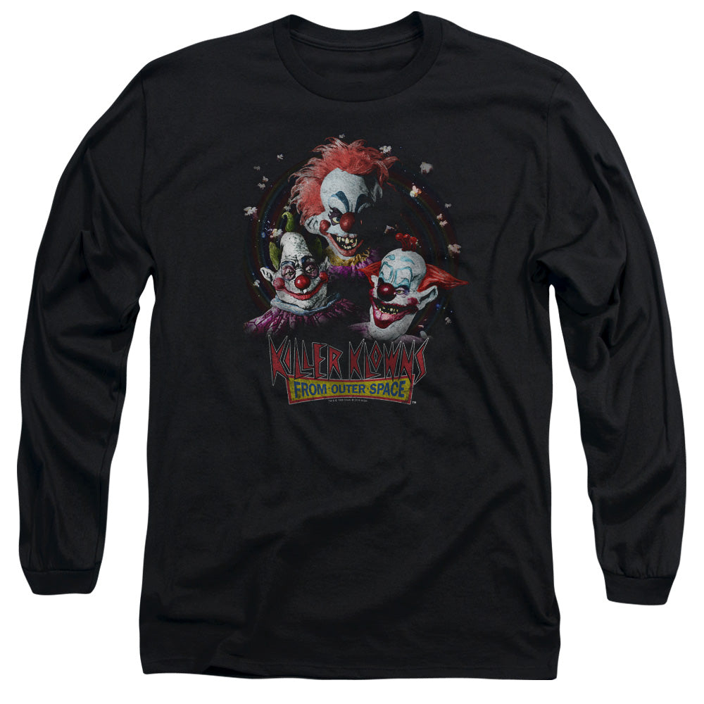 Killer Klowns From Outer Space Killer Klowns Mens Long Sleeve Shirt Black Officially Licensed Officially Licensed