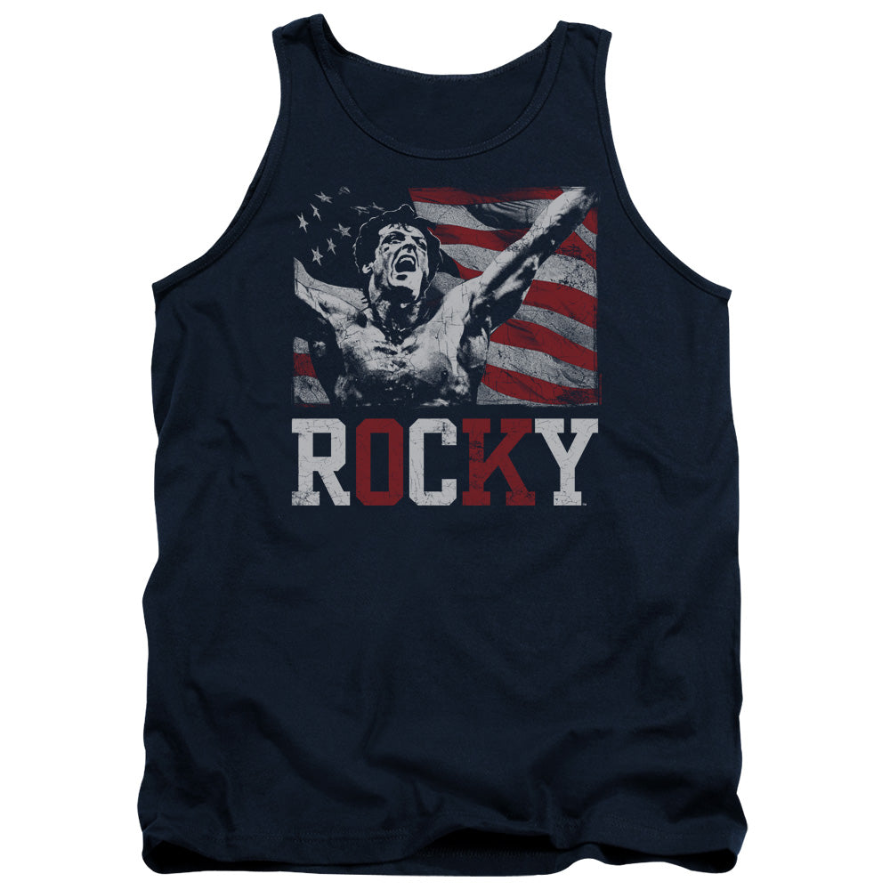 Rocky Flag Champion Mens Tank Top Shirt Navy Officially Licensed
