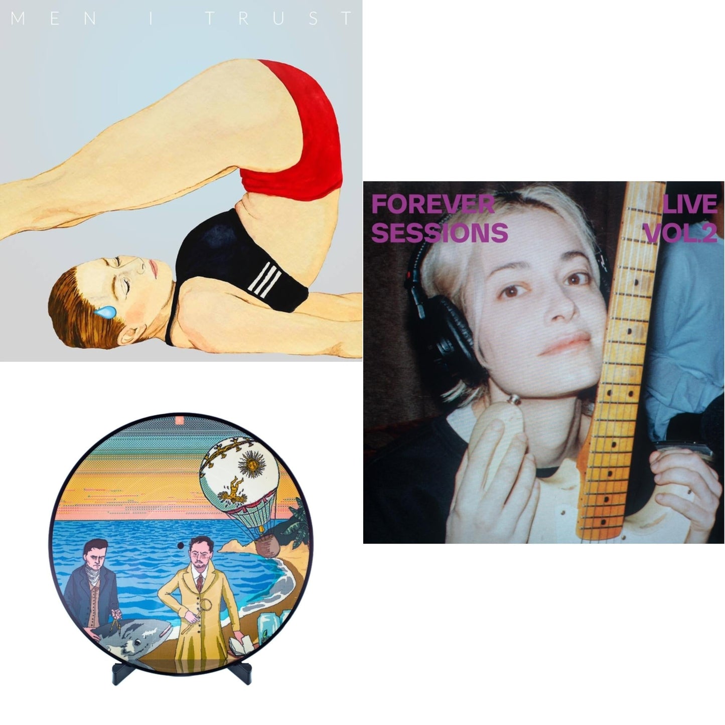 Men I Trust - Headroom & Men I Trust (Picture Disc) & Forever Live Sessions Vol 2 - LP Vinyl Bundle