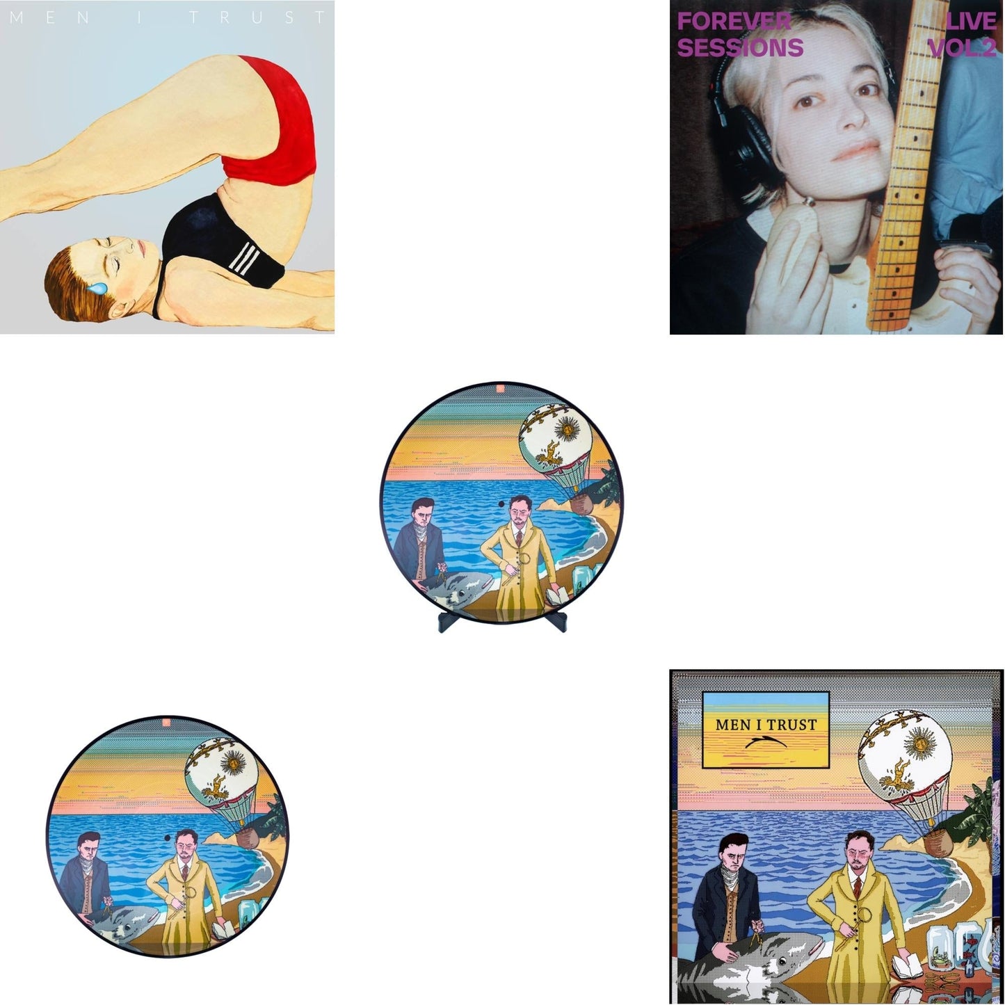 Men I Trust - Headroom & Headoom (Picture Disc) & Men I Trust (Picture Disc) & Forever Live Sessions Vol 2 & Men I Trust - LP Vinyl Bundle