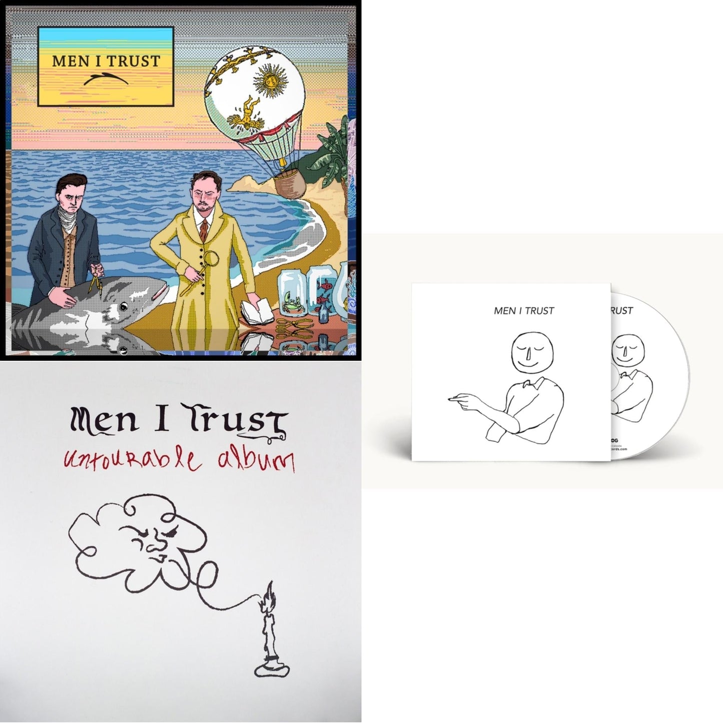 Men I Trust - S/T & Men I Trust & Japan Untourable Album - CD Bundle