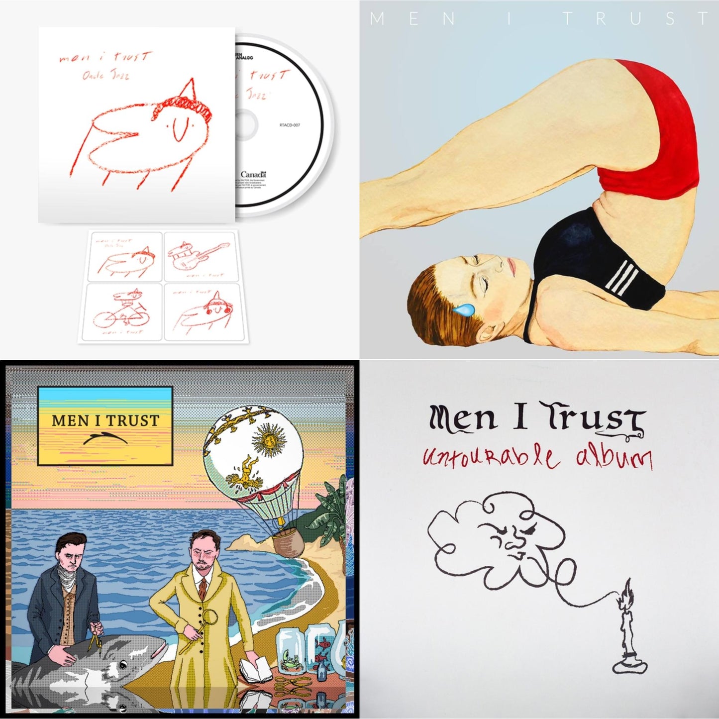 Men I Trust - Oncle Jazz & Headroom & Men I Trust & Japan Untourable Album - CD Bundle