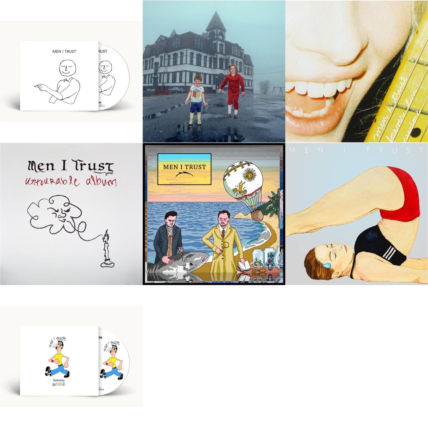 Men I Trust - S/T & Untourable Album & Forever Live Sessions & Japan Untourable Album & Men I Trust & Headroom & Tailwhip (Deluxe) - CD Bundle