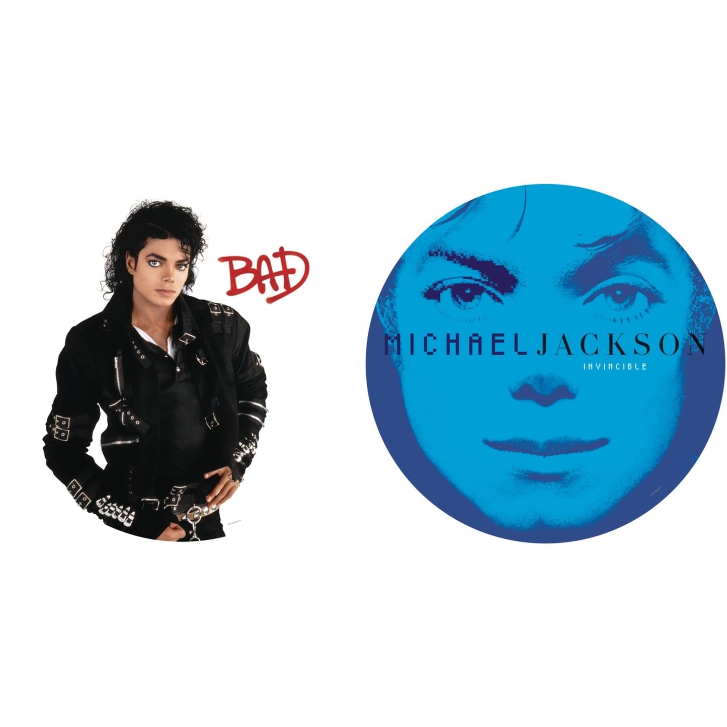 Michael Jackson - Bad (Picture Disc) & Invincible (2LP/Picture Disc)